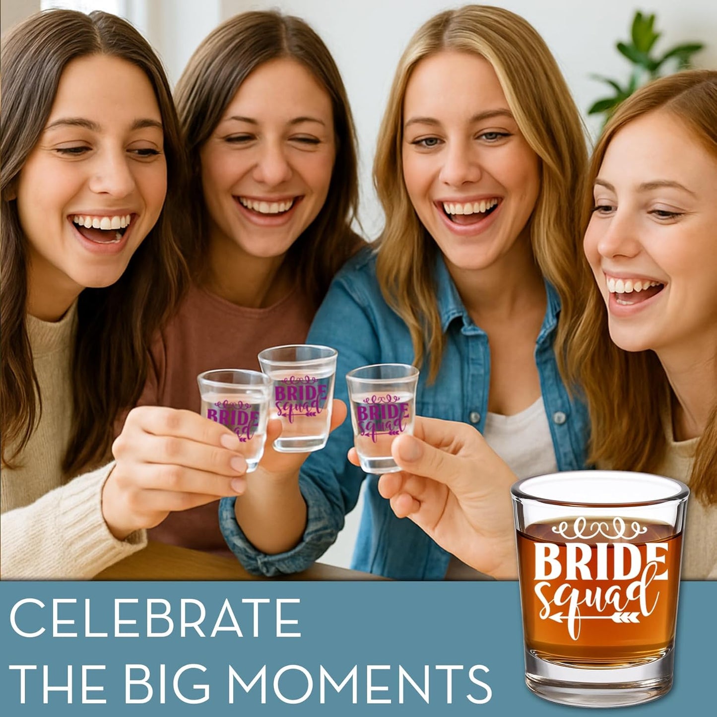 Bridesmaid Custom Shot Glass 2.5oz, Personalized Photo Bride Tribe Gift, Maid of Honor, Custom Printed Picture Wedding Favor, Girls Weekend Keepsake, Bachelorette Party