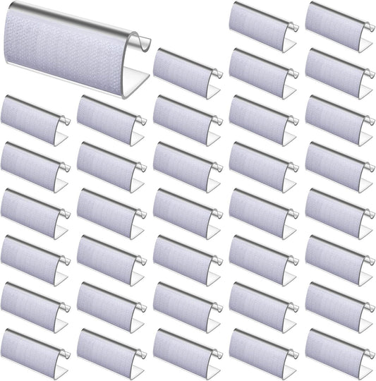 150 Pieces Table Skirting Clips Clear Tablecloth Clips for Indoor Outdoor Events Wedding Meeting Party Picnic Banquet