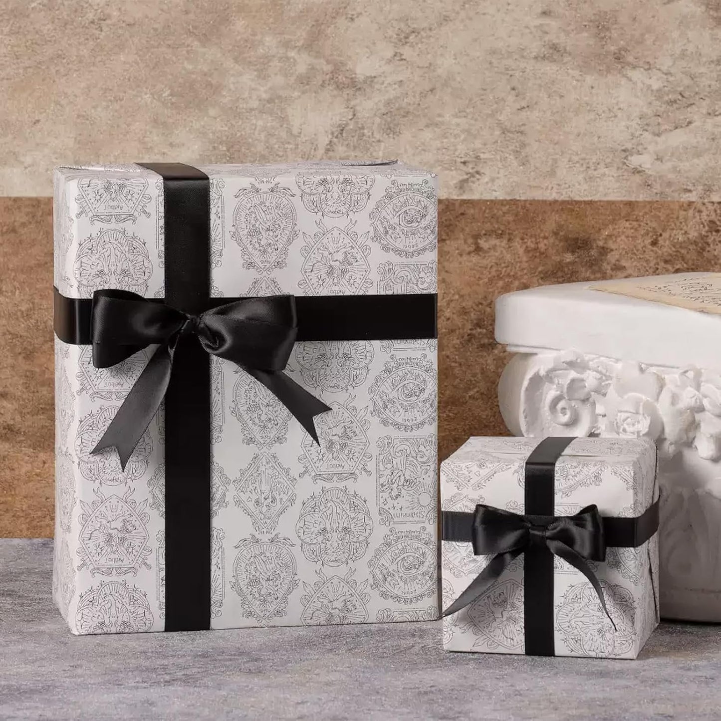 5/8" x 50 Yards Black Satin Ribbon Single Faced Fabric Ribbons for Gift Wrapping, Crafting, Bows Making, Sewing, Wedding, Home Decor