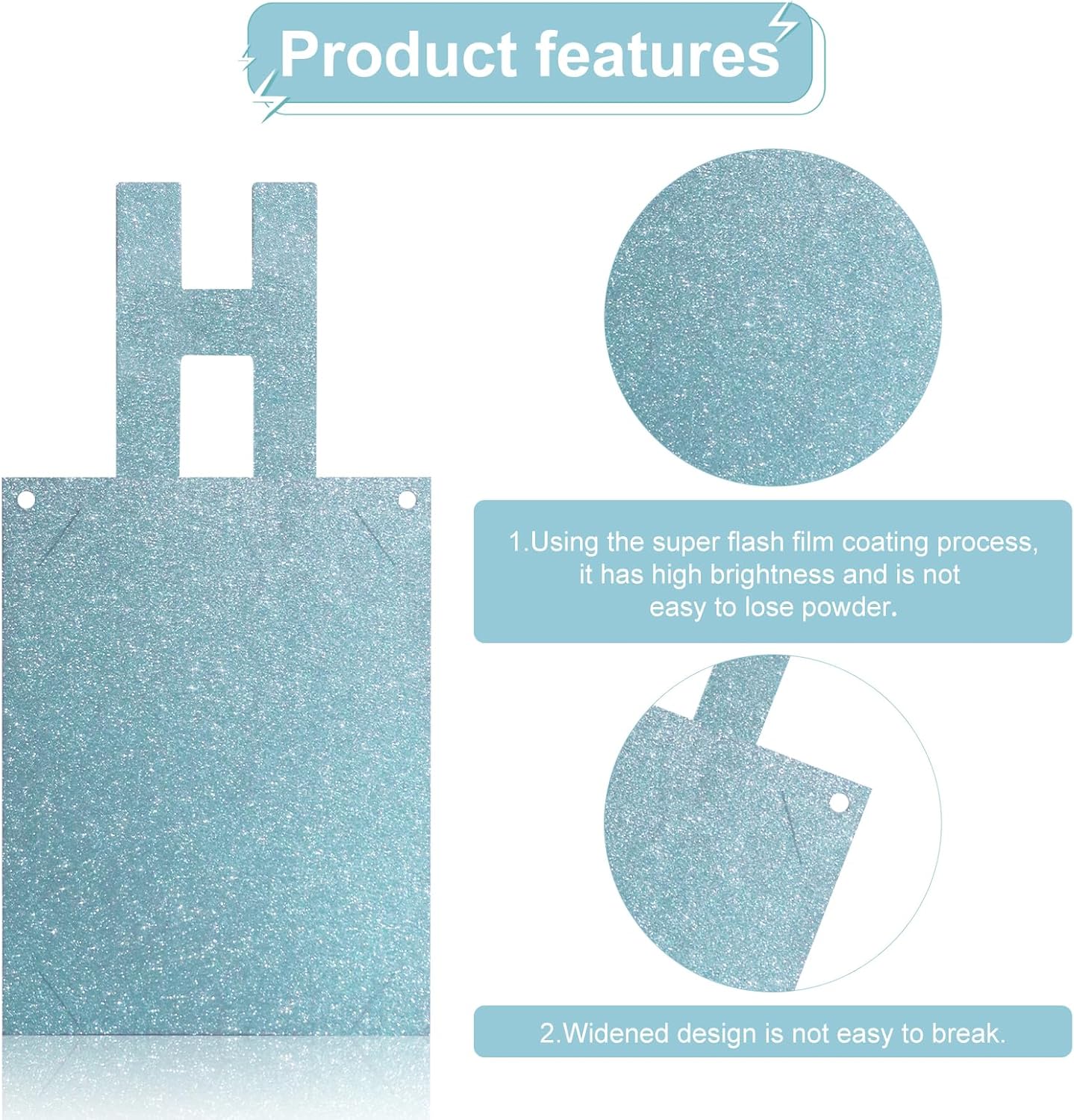 Birthday Photo Banner, Suitable for Kids and Adults Birthday Party Decoration, Annual Milestone Blue Happy Birthday Banner (blue)