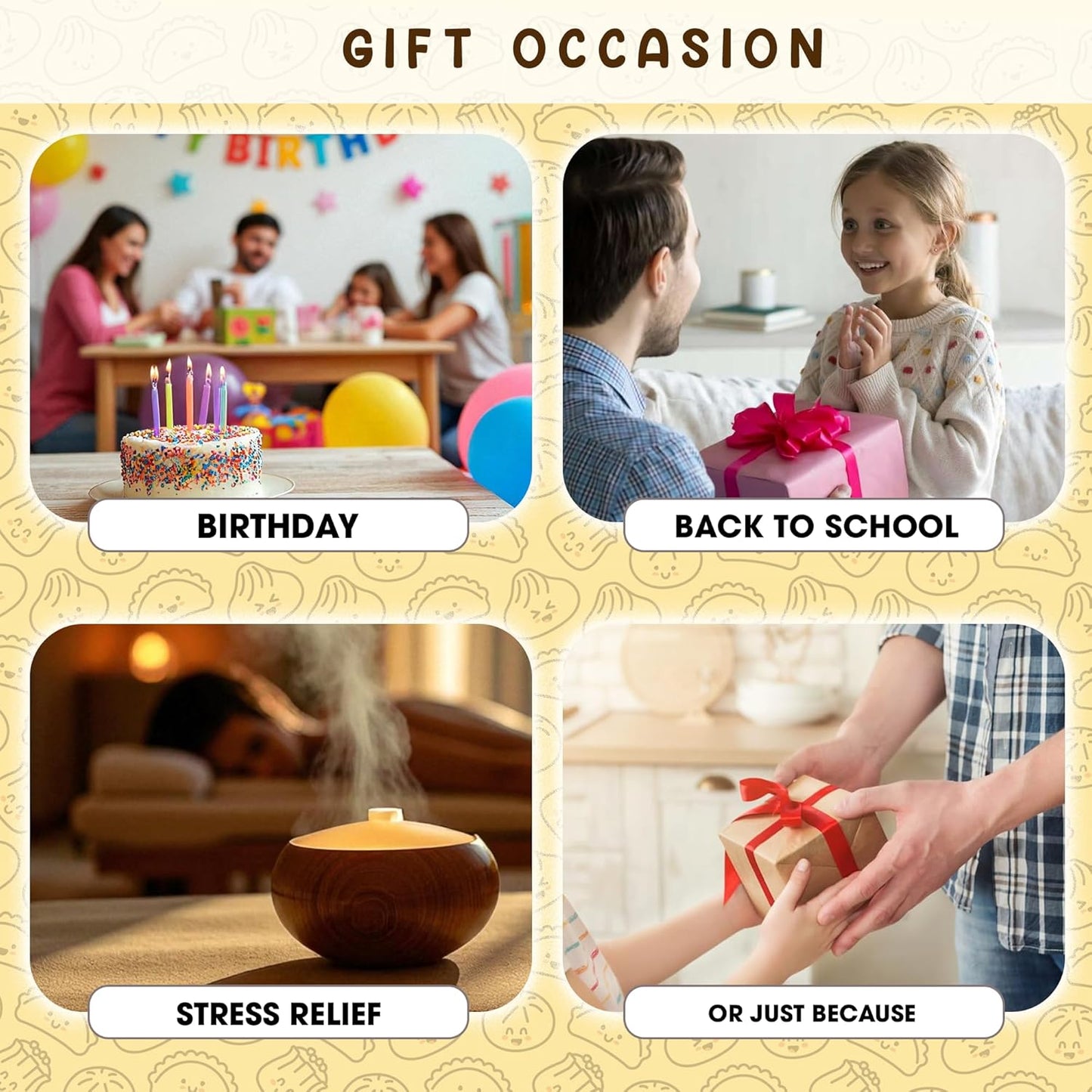 Positive Dumpling Jar – 60 Funny Emotional Uplifting Support Dumplings Affirmation, Back to School Gifts for Students & Teachers, White Elephant Gifts, Funny Gift for Women, Teens, Tweens, Coworkers