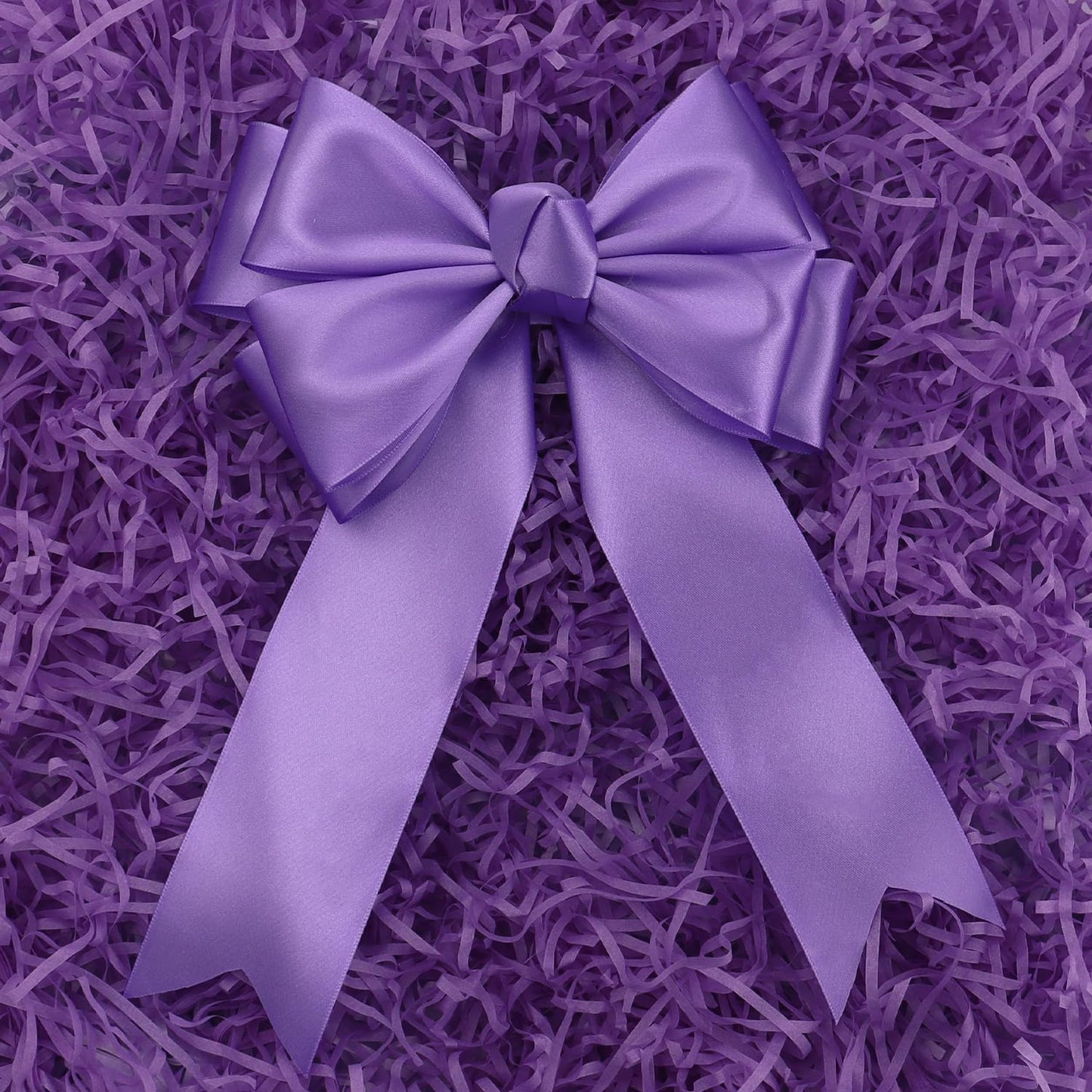 Light Purple Solid Satin Ribbon 2 Inch 25 Yards Solid Polyester Fabric Ribbon for Gift Wrapping Wedding Christmas Baby Shower Birthday Party Decoration Handmade Immortal Flower Craft