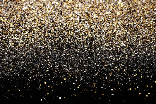 SJOLOON Black and Gold Backdrop Gold Spots Backdrop Vinyl Photography Backdrop Vintage Background for Family Birthday Party Newborn Studio Props 11547(15x10FT)