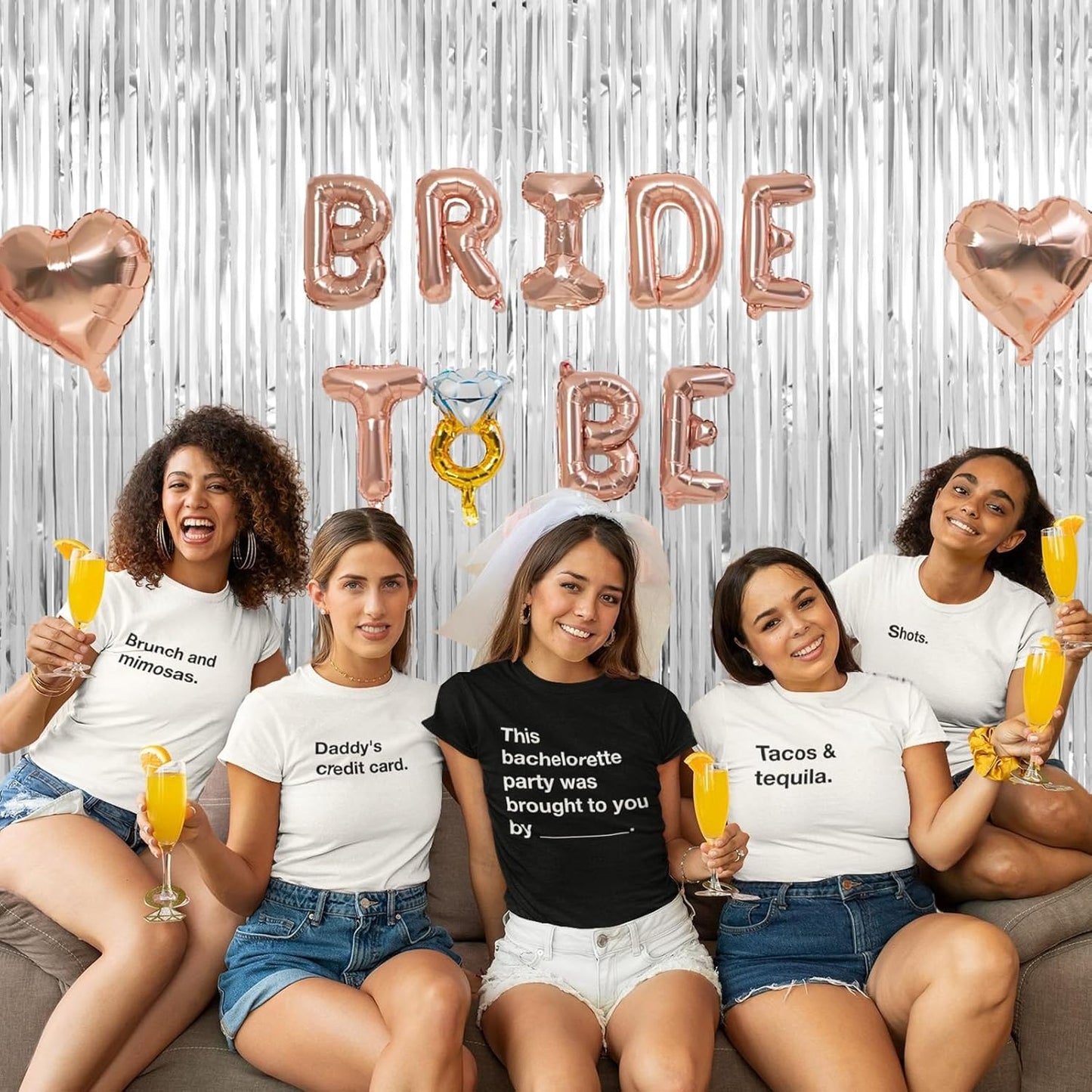 Christmas Decorations Silver Streamers Thicken 4 Pack 3.2 x 8.2 FT, Silver Tinsel Foil Fringe Backdrop Curtains, Photo Booth Props for Birthday, Bachelorette, Prom, Engagement, Disco Party Decorations