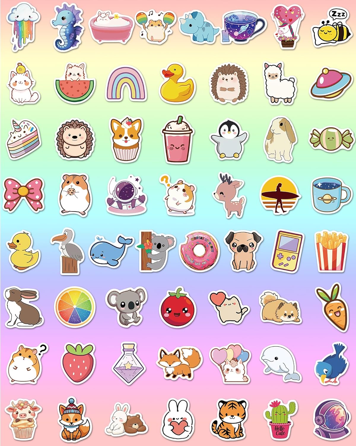 600 Pcs Stickers for Kids, Cute Water Bottle Stickers for Kids Waterproof, Vinyl Laptop Kid Sticker Pack, Kid Classroom Prizes for Elementary Students
