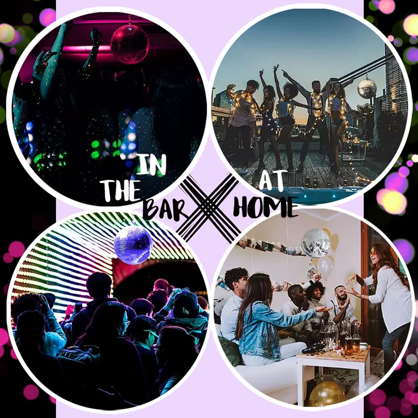 Youdepot Disco Ball 12-Inch – Large Mirror Ball Hanging Party Decor for Weddings, Events, and Dance Parties