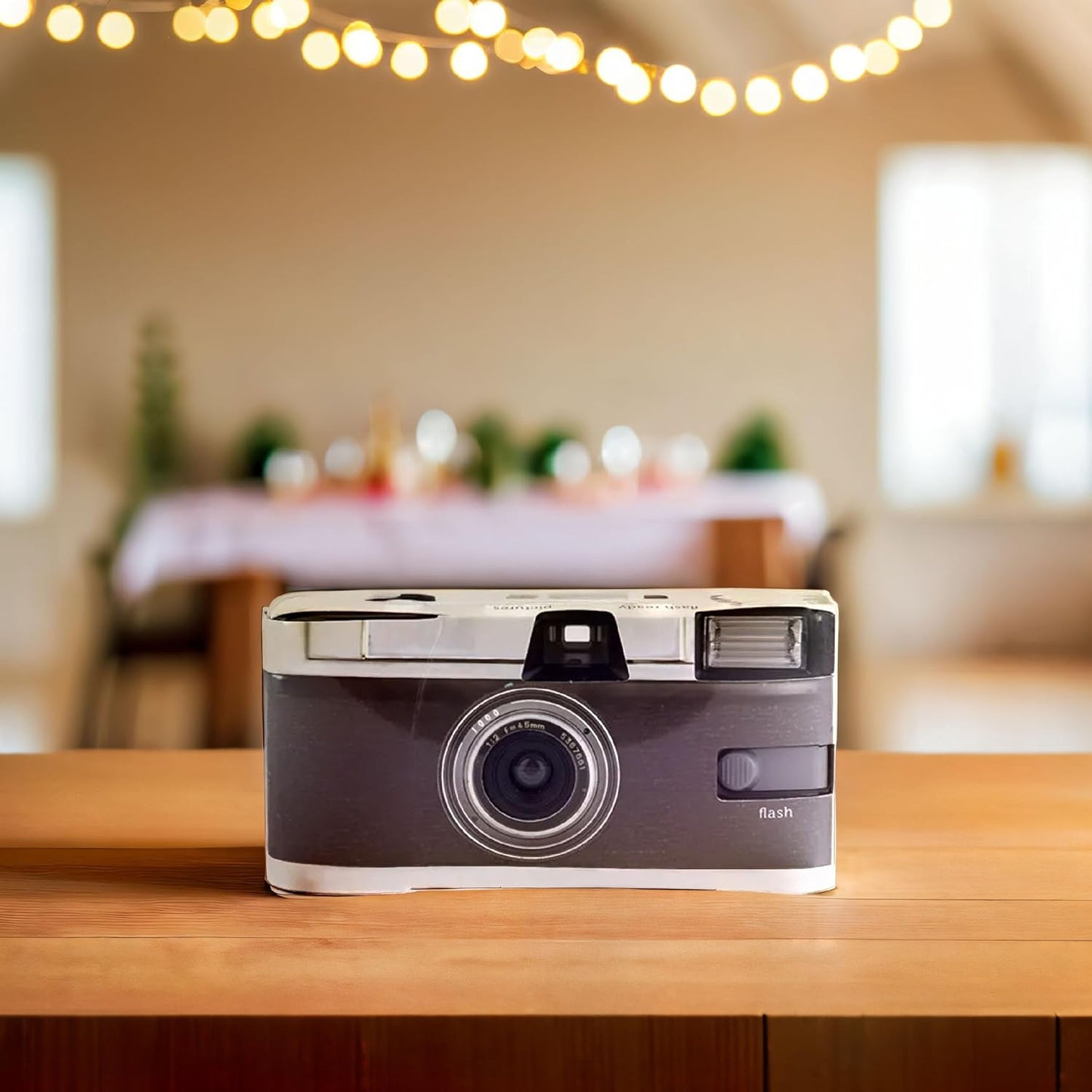 Weddingstar Disposable Camera with Flash - Single Use 35mm Film Camera for Wedding or Party Favors - Vintage