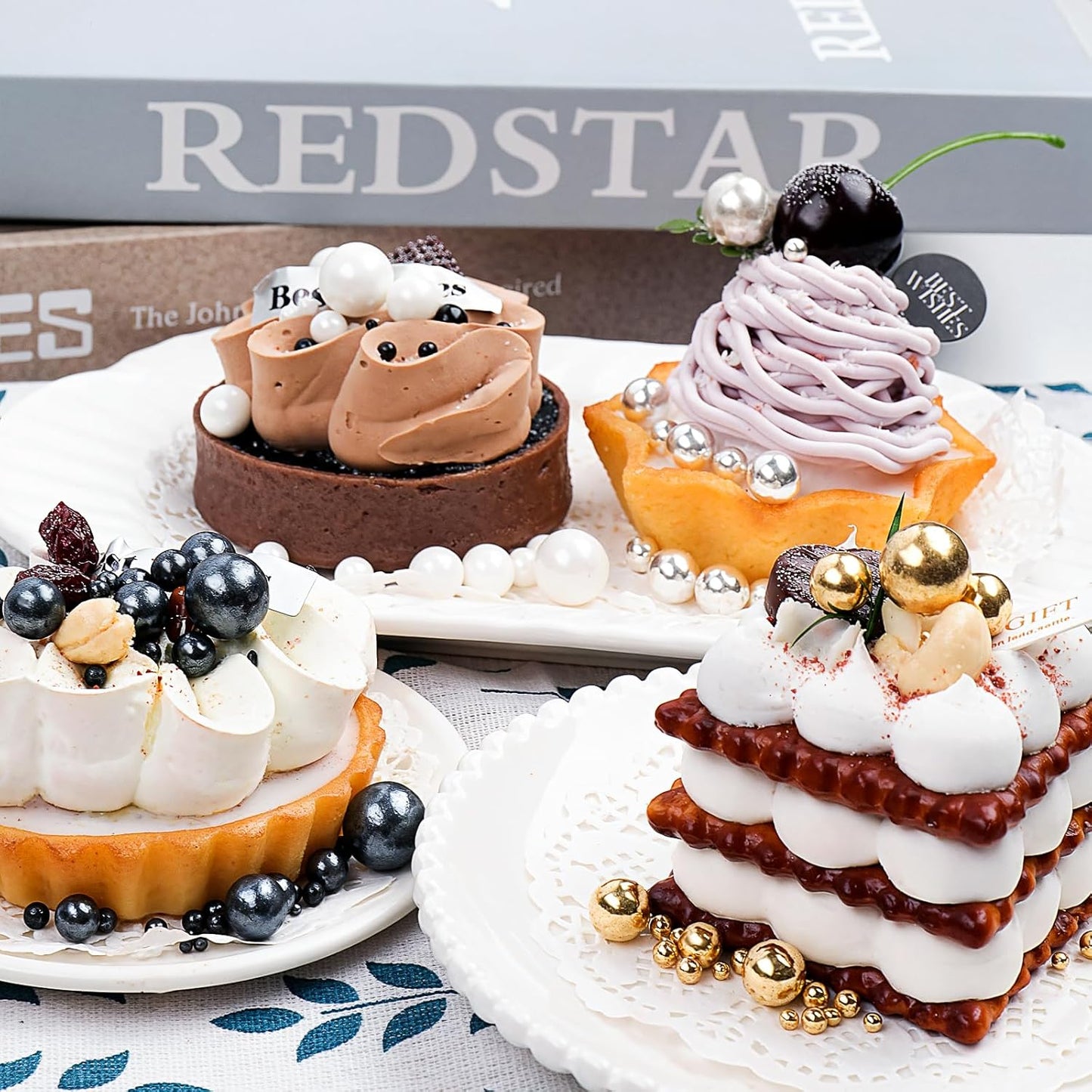 Gold Pearl Sprinkles for Cake Decorating, 11.3 Oz Edible Pearls Sugar 4 Sizes Gift Box Set for Baking Cookie Ice Cream Cupcake Toppings