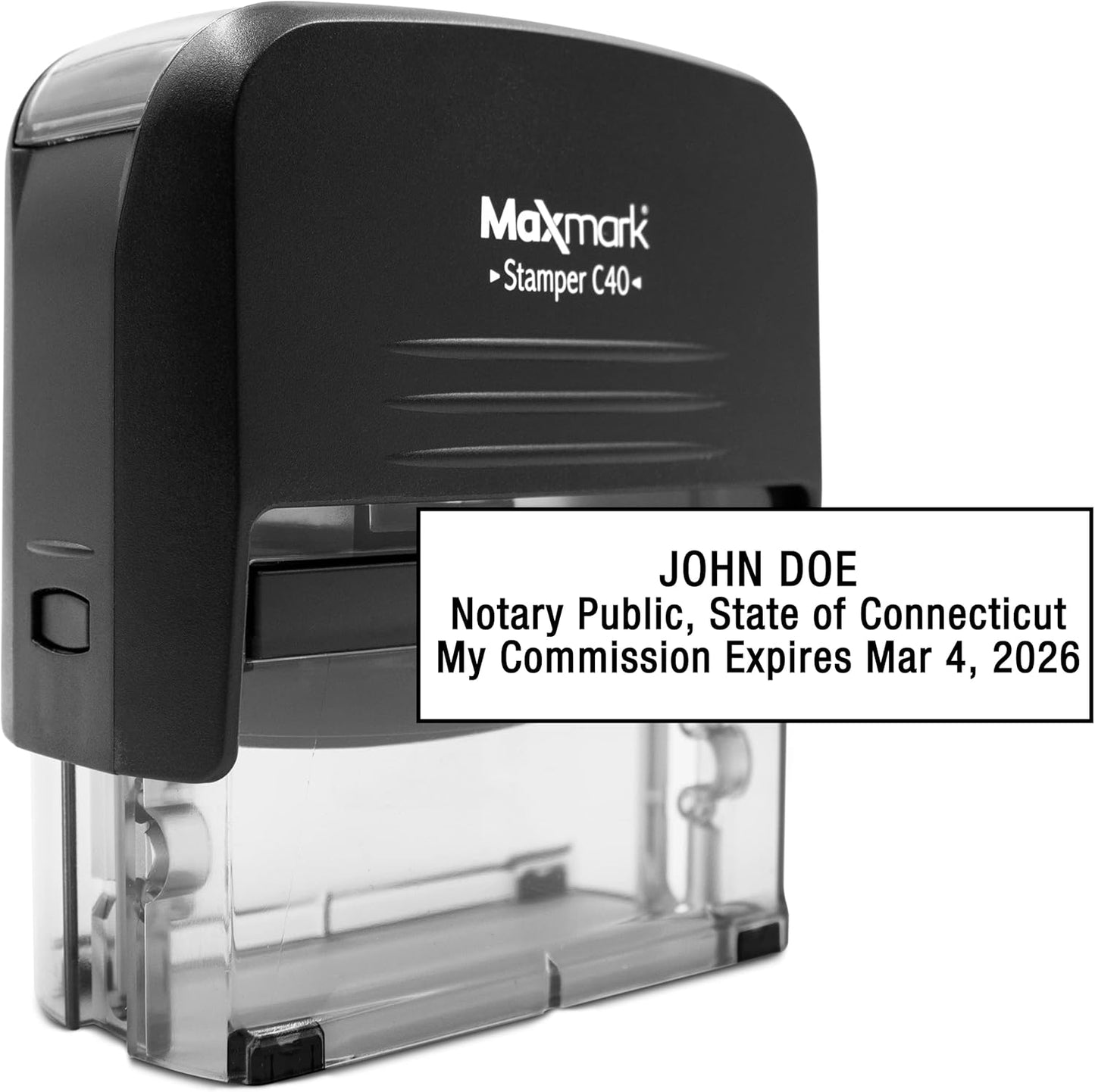 Notary Stamp for State of Connecticut- Self Inking Stamp