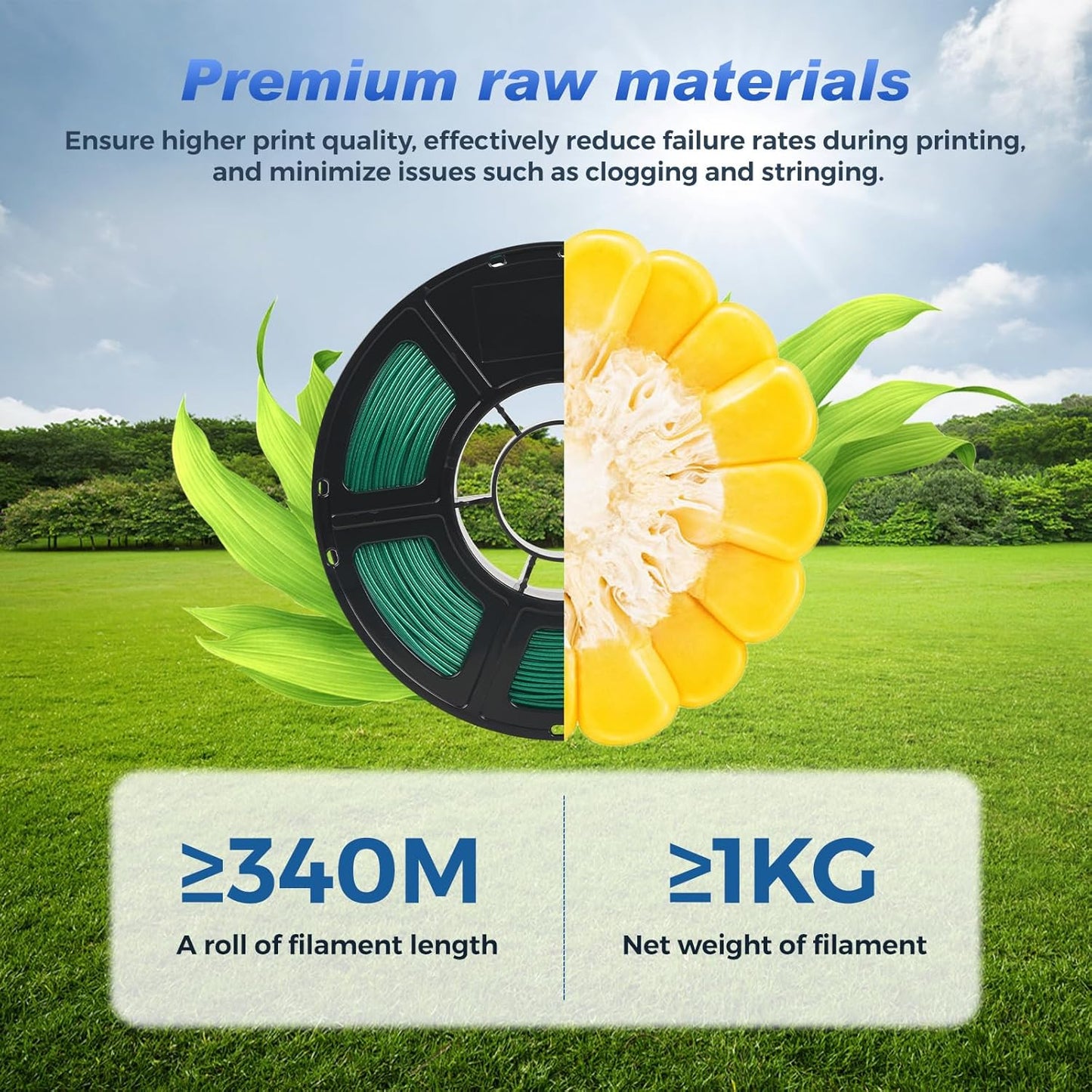 FLASHFORGE Rapid PLA Filament 1.75mm Aurora Green, 500mm/s High Speed Printing, 3D Printer Filament 1kg Spool, Dimensional Accuracy +/- 0.02mm, Enjoy Exceptional Print Quality