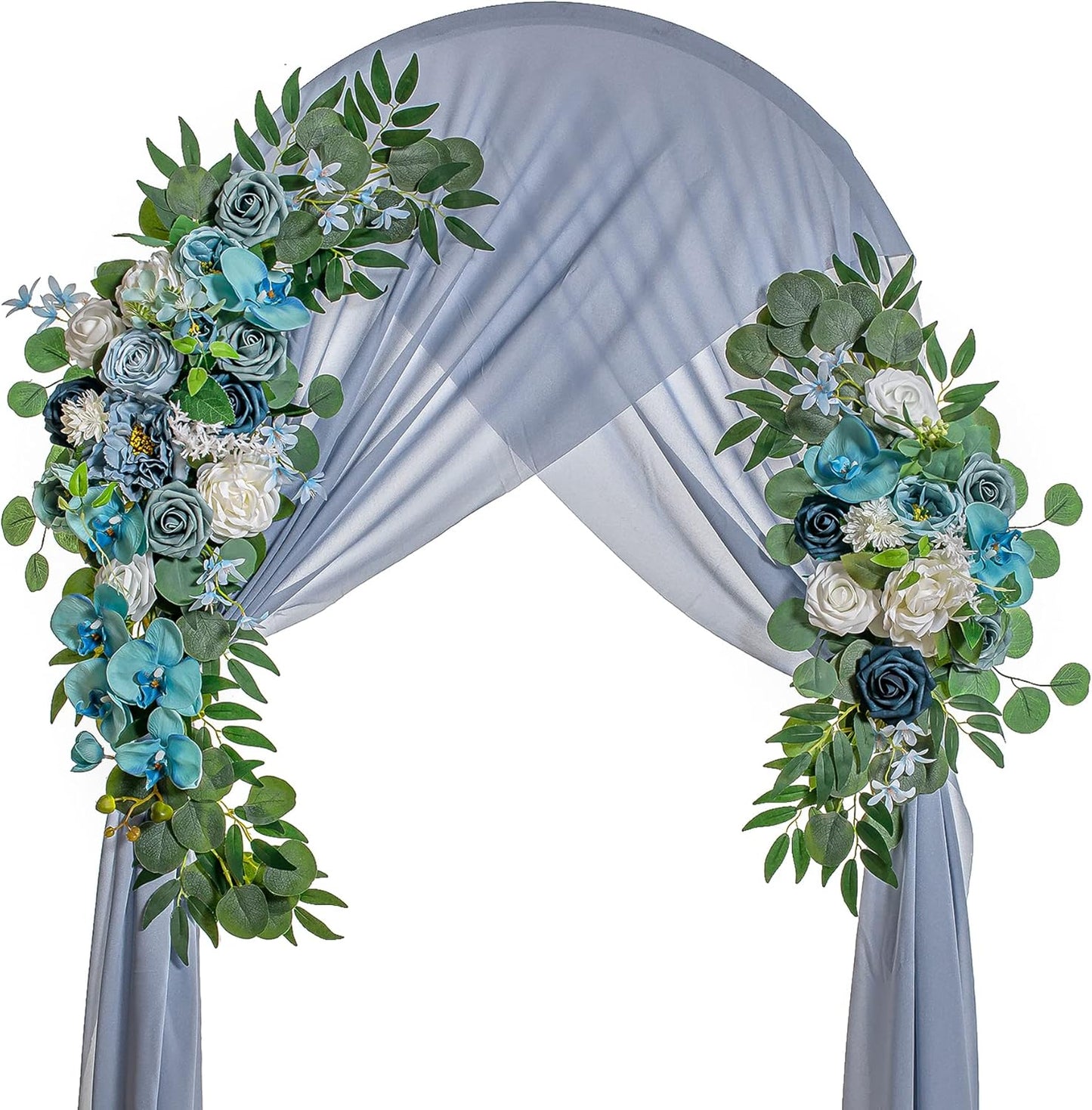Wedding Arch Flowers, Artificial Flowers for Decoration, Large Flower Swag for Boho Styles Wedding Ceremony Floral Decor - Pack of 2