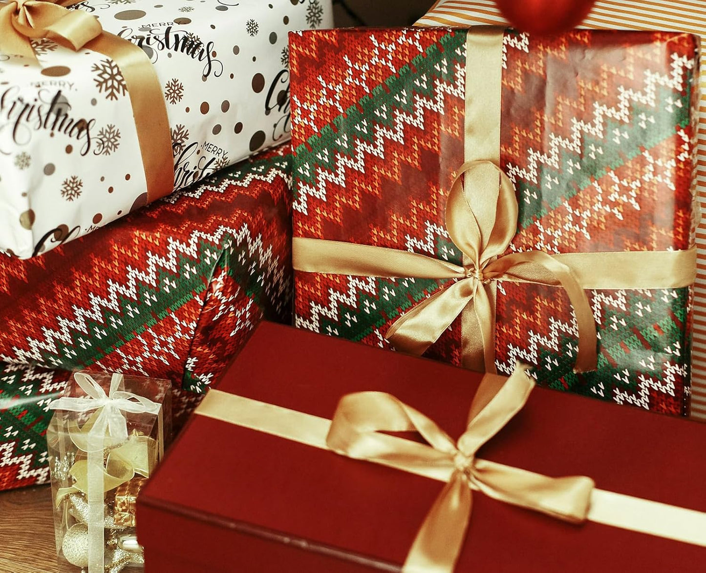 1-1/2" x 50 Yards Gold Satin Ribbon Single Faced Fabric Ribbons for Gift Wrapping, Crafting, Floral Arrangements, Flower Bouquet, Wedding, Home Decor