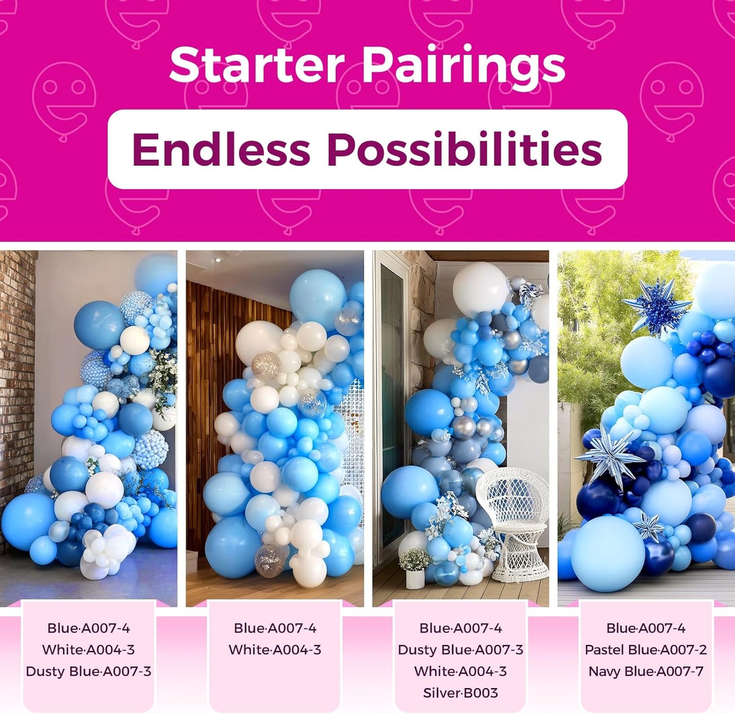 Bezente Blue Balloons 18 Inch - 30 Pack Large Thick Light Blue Balloons Big Round Blue Latex Balloons for Birthday Wedding Bridal Shower Gender Reveal Party Decorations