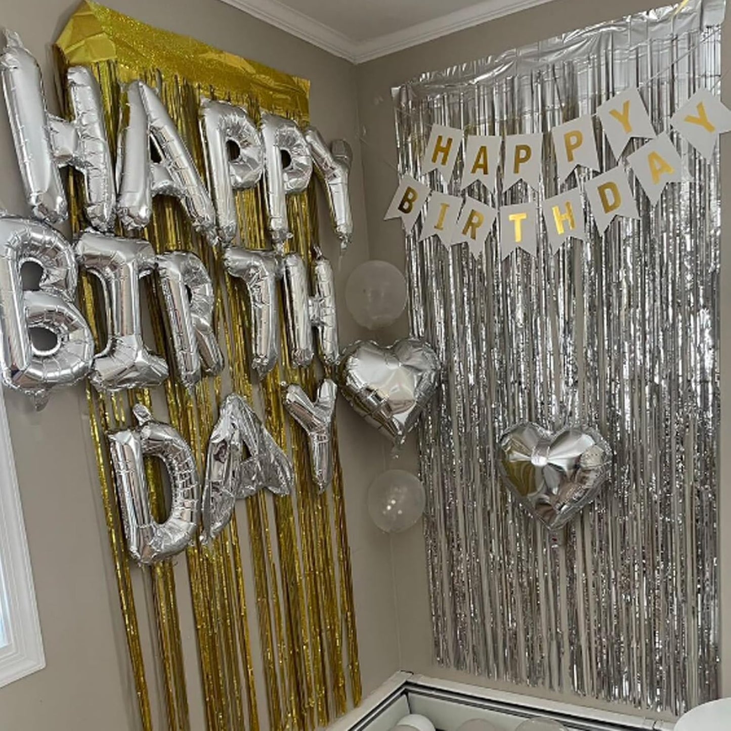 Biapian Silver Foil Heart Balloons, 10PCS Silver Heart Shape Balloons, Valentines Balloons 18inch Love Foil Balloons for Helium Birthday Decorations for Valentines Day, Wedding, Brithday, Baby Shower