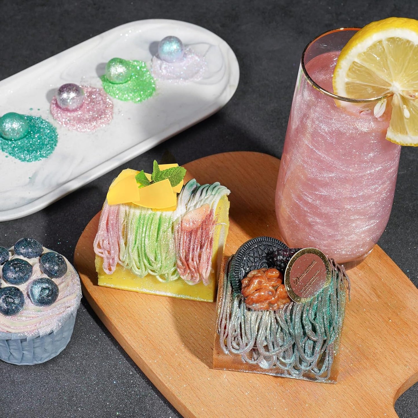 NiHome Edible Food-Grade Glimmer Powder Glitter Luster Dust Metallic Food Decorating Sprinkle Glimmery Dust for Drink Wine Beverage Cake Candy Dessert Bakery Restaurant Vegan (0.18oz/5g, Girl Pink)