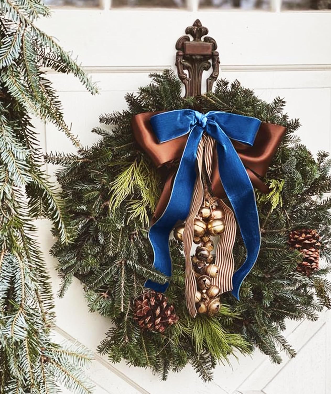 Royal Blue Velvet Ribbon 1'' 25 Yards for Christmas Tree, Gift Wrapping, Flower Bouquet, Wreath Decorations, Bow Making