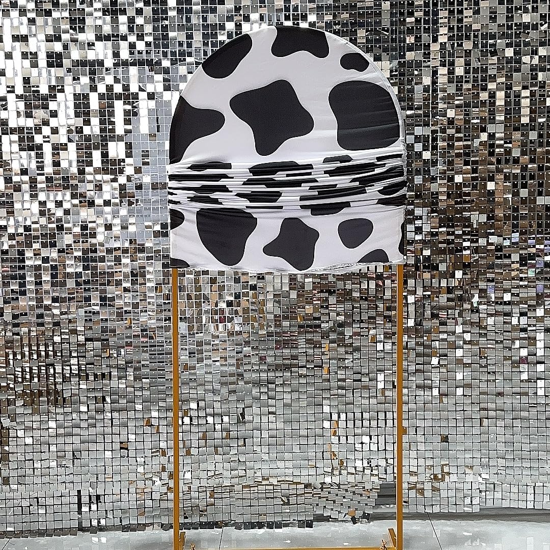 Arch Backdrop Chiara Arch Stand Covers Stretchy Spandex Fabric Cow Pattern Background for Birthday Baby Shower Party Decoration