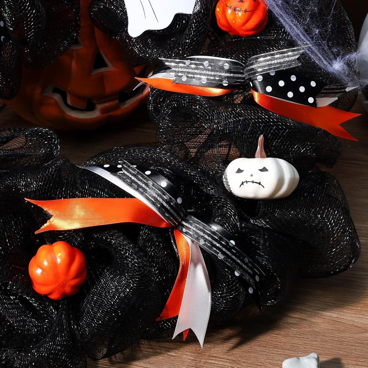 LaRibbons Orange Ribbon 1 Inch 25 Yards Luxury Double Faced Russet Orange Silk Ribbon for Flower Bouquet Crafts Gift Wrapping Wedding Party Decoration