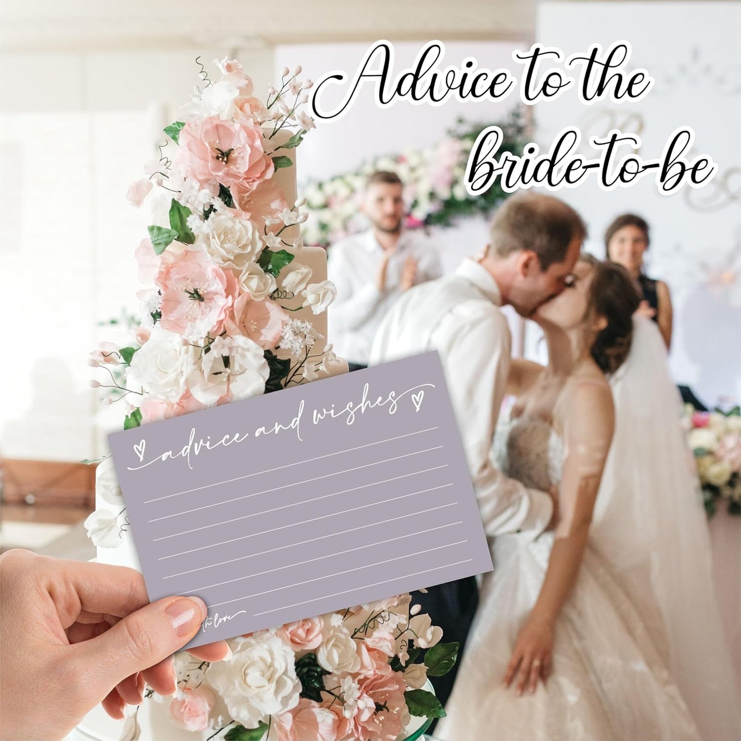 30 Advice & Wishes Cards - Pale Purple - Double Sided Fill-In Advice Cards For Bridal, Wedding, Graduate Party, Mr & Mrs, Retirement, Baby Shower, Party Favor & Supplies - B05
