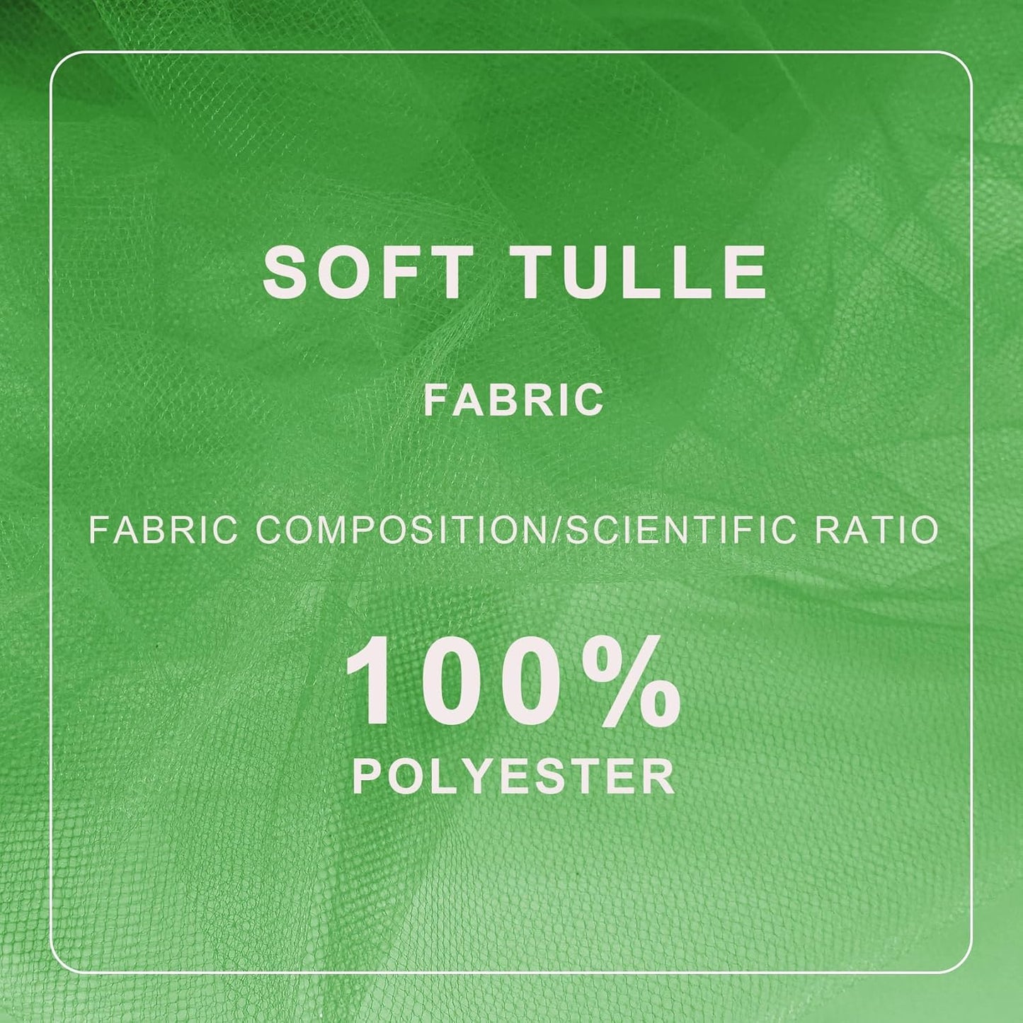 Green Tulle Fabric Roll Spool Bolt (54 Inch by 40 Yards) Large Tulle Wedding Party Decoration, Tutu Skirt, Table Runner, Gift Wrapping, Bridal Shower, Soft & Drape (Emerald Green)