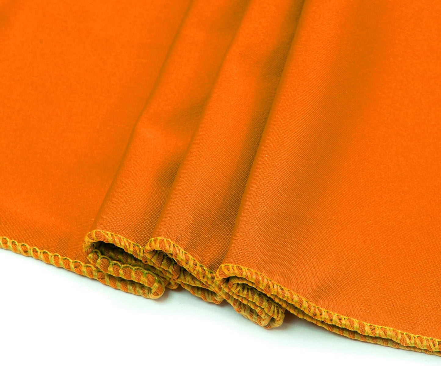 MDS Pack of 25 Spandex Chair Sashes Bows Elastic Stretch Dining Chair Bands Ties Without Slider Buckle Universal fits for Wedding Baby Shower Birthday Party Banquet Event Decoration - Orange