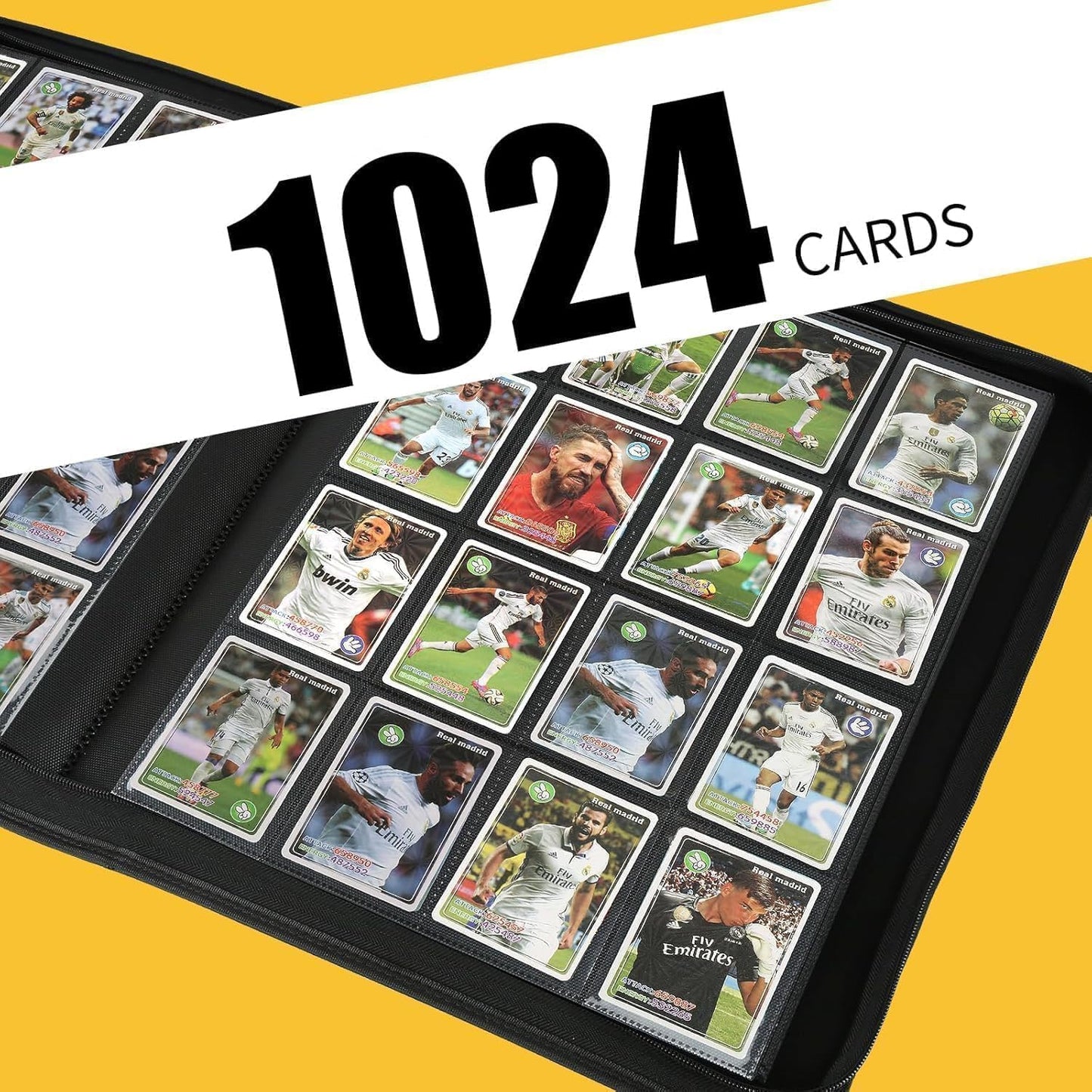 Premium Ringless Trading Card Binder - 1024 Capacity, 16 Side-Loading Pockets per Page, Archival Quality Protection & Anti-Slip Spine for TCG, MTG, Sports Cards (Purple)