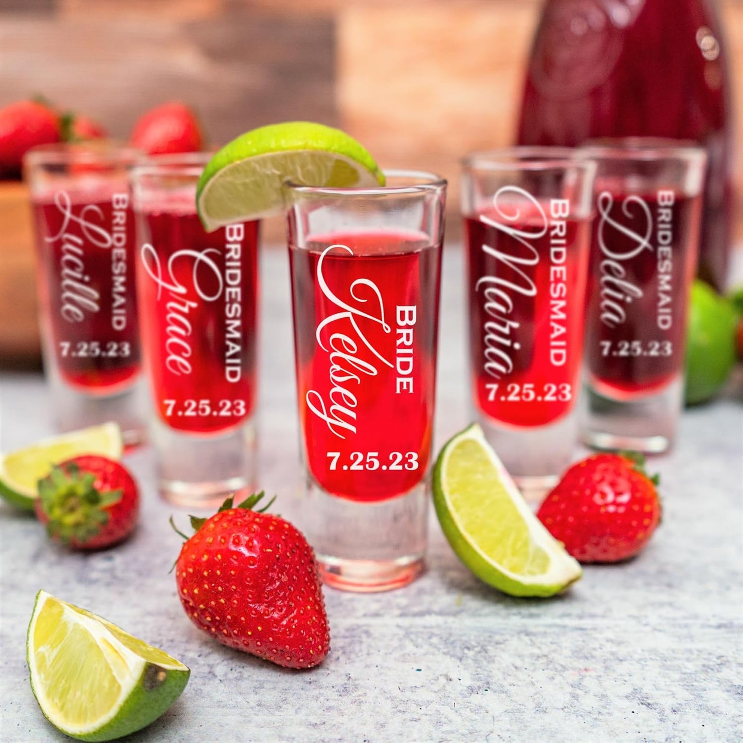 Custom Engraved 2 oz Shot Glass – Personalized Etching – Groomsman & Bridesmaid Gift – Wedding Favor (1)
