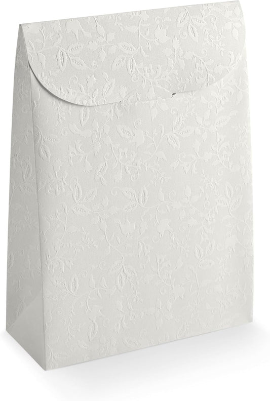 Boxes Craftory Pack of 20 Party Favor Boxes (6.69 x 2.75 x 9.25 inch) - Ideal for Wedding, Bridal Shower Gifts and Baby Shower - White Floral