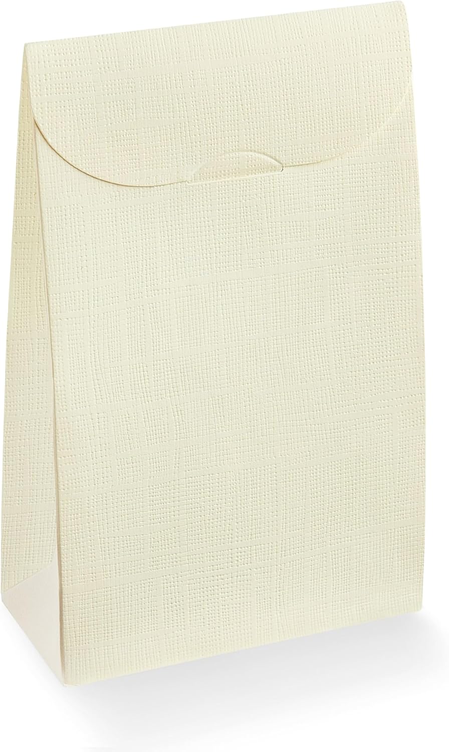 Boxes Craftory Pack of 20 Party Favor Boxes (4.52 x 2.16 x 7 inch) - Ideal for Wedding, Christmas Gift, and Bridal Shower - Light Ivory White Silk