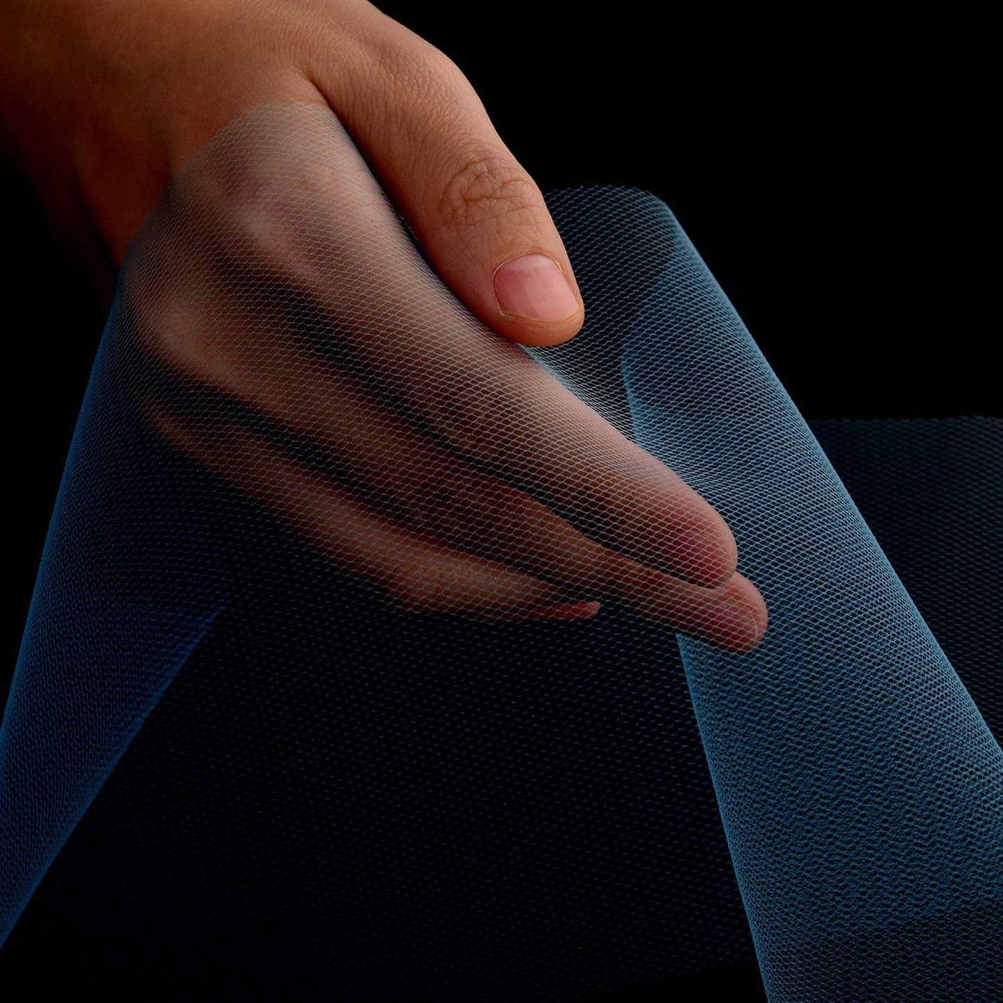 Tulle Fabric Roll, 6” by 200 Yards (600FT) Tulle Organza Fabric Spool for DIY Tutu Skirt Baby Shower Decor Wedding Backdrop Crafts Birthday Party Supplies (Peacock Blue)