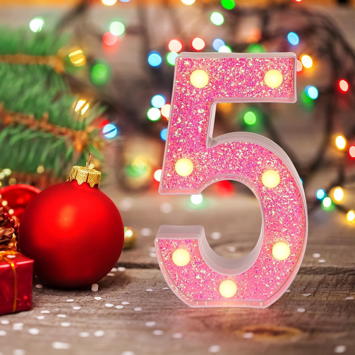 Foaky Pink Light up Letters，Pink Party Decorations,Girls Room Decor,Glitter Marquee Numbers,Alphabet Letter Sign for Night Light Birthday Party Girls Gifts, Home Bar Decoration (2)