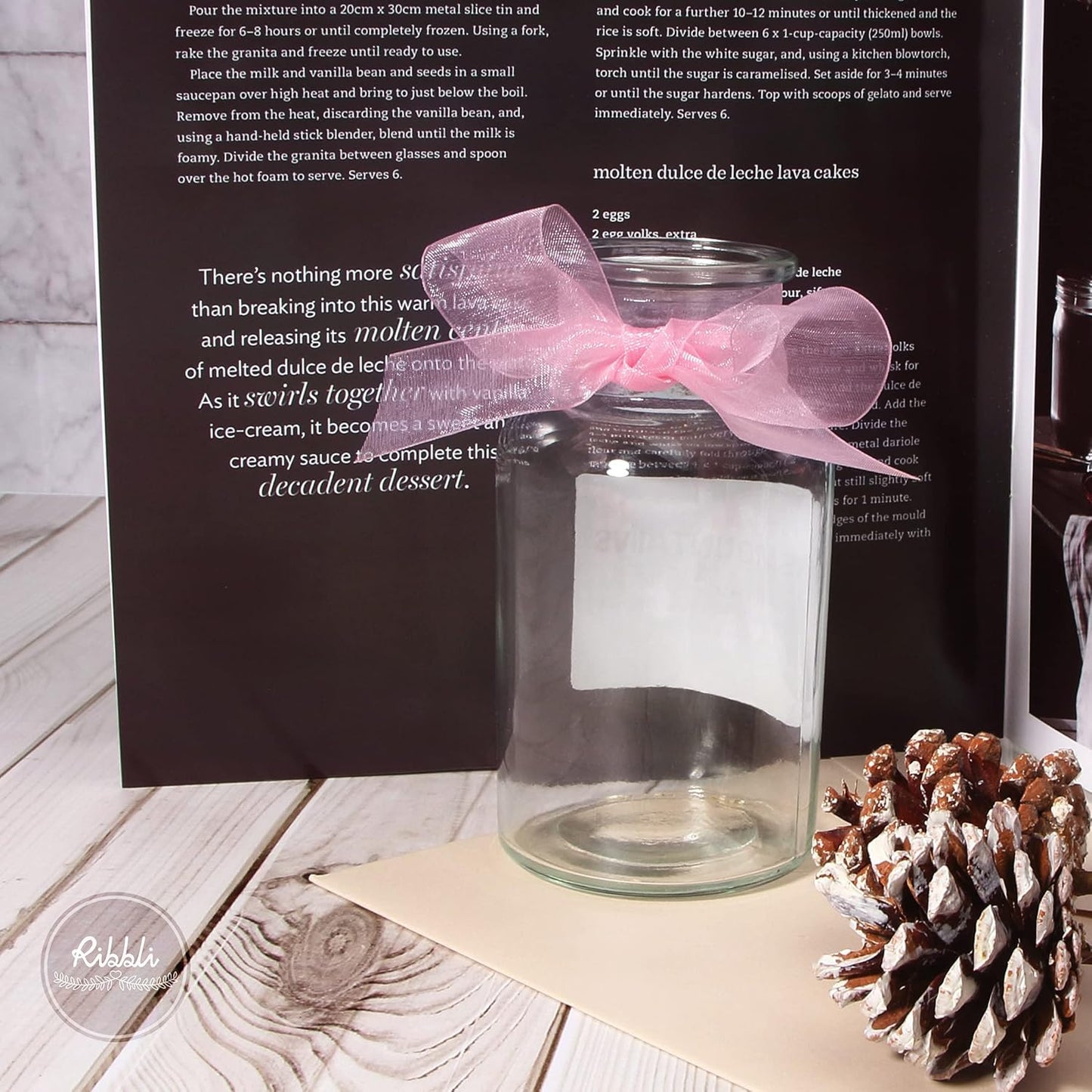 Ribbli Rose Pink Sheer Organza Ribbon,1-1/2 Inches x Continuous 50 Yard Use for Gift Wrapping,Bouquet Wrapping,Wedding Decoration,All Crafting and Sewing