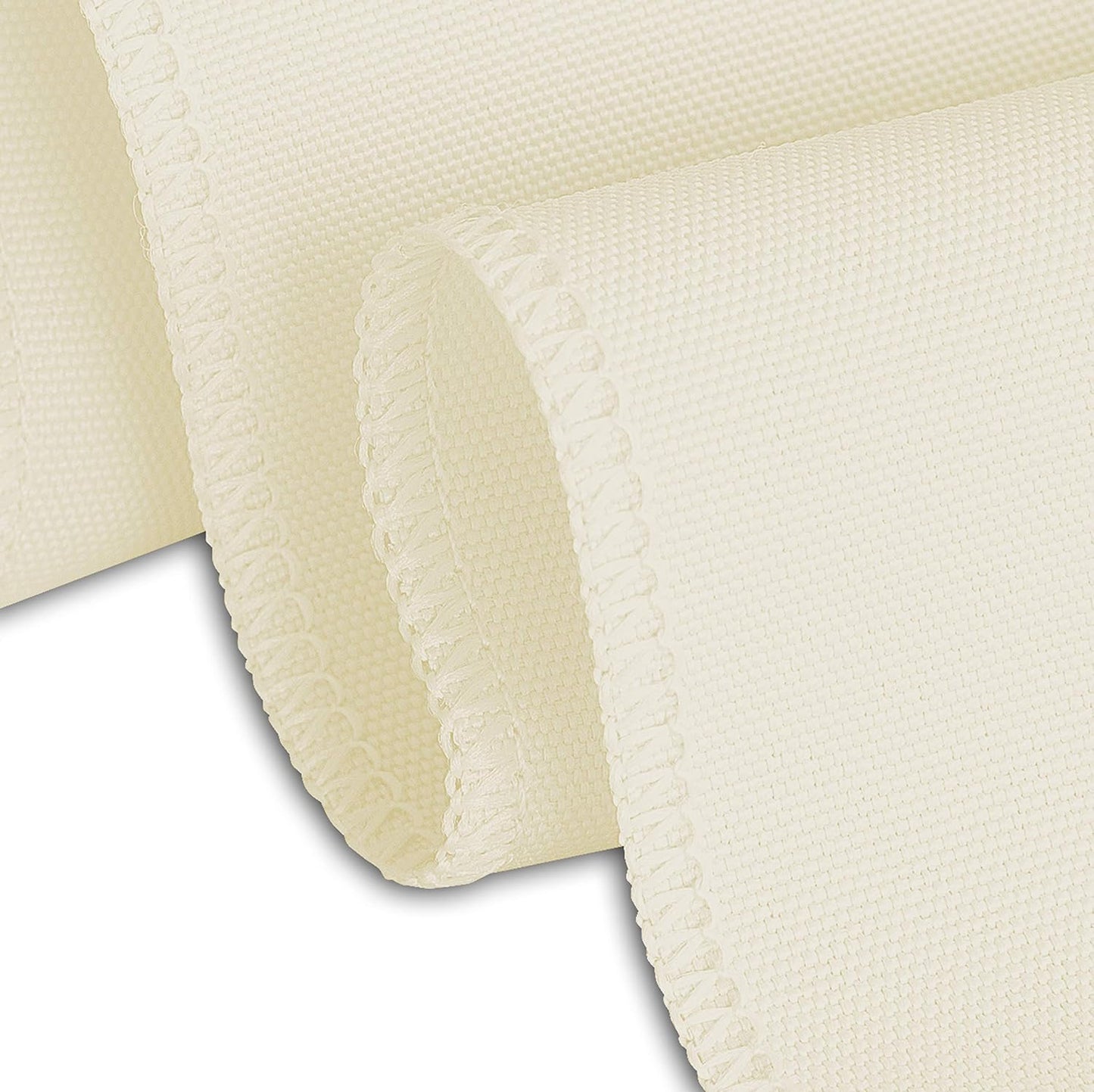 LinenTablecloth 70-Inch Round Polyester Tablecloth Ivory