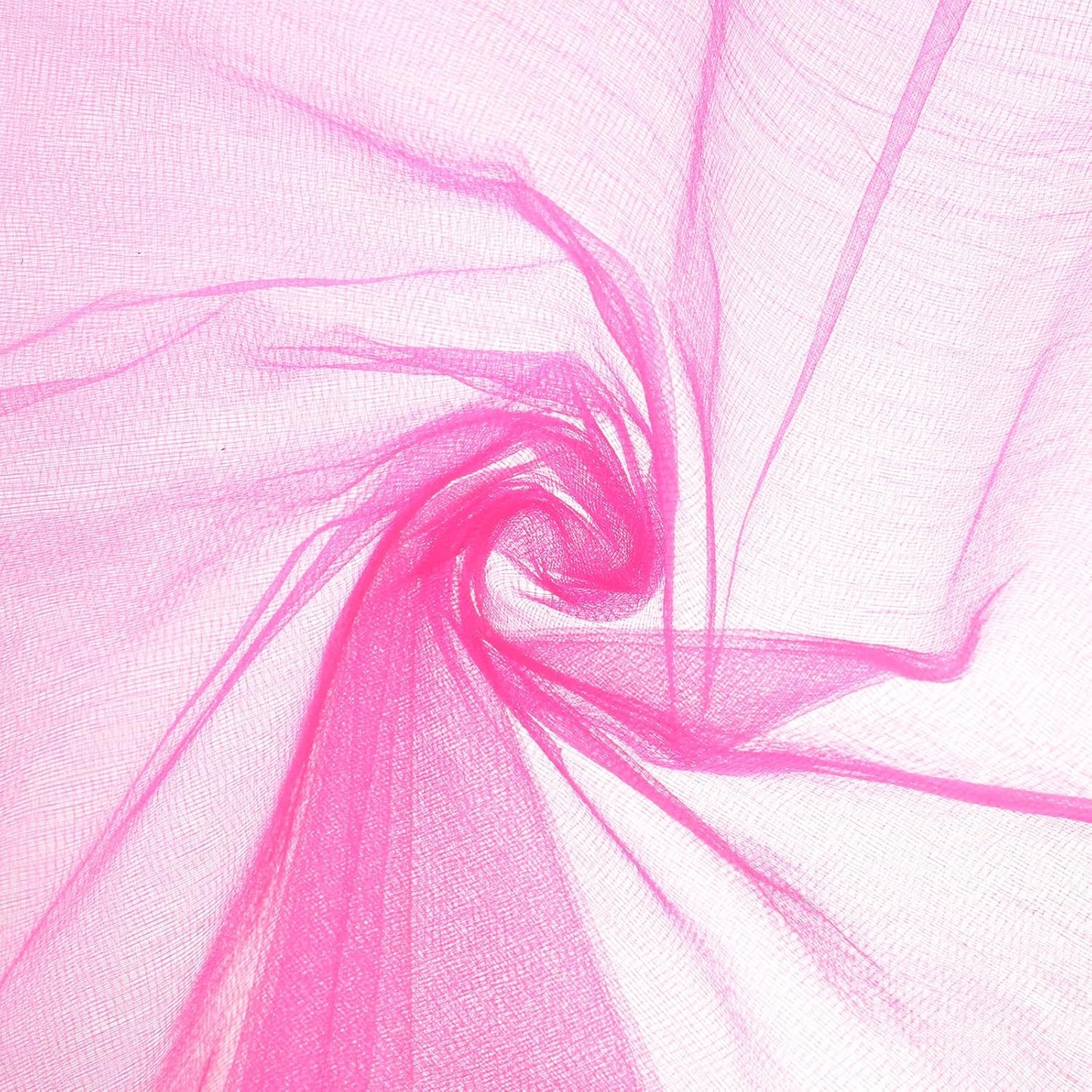 uxcell 19" by 5.5 Yard Tulle Fabric Backdrop Curtains for DIY Tutu Skirt Shower Decor Wedding Crafts Birthday Party Supplies, Deep Pink