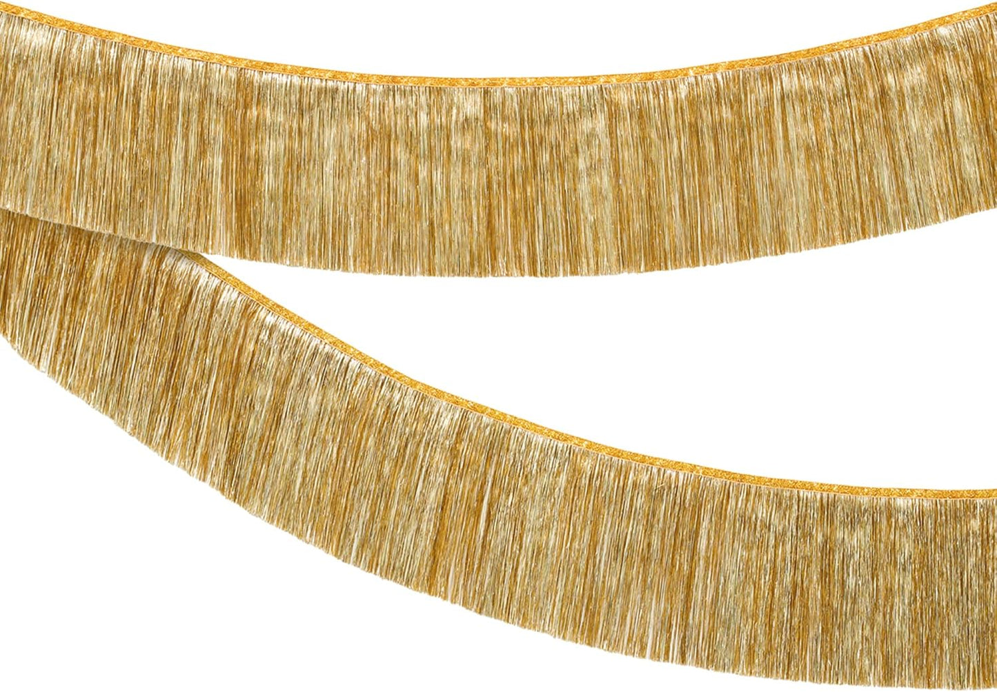 KatchOn, Large Champagne Gold Fringe Garland - 6.5 Feet, Pack of 2 | Foil Fringe Banner for 50th Birthday Decorations | Gold Streamers for Casino, Bachelorette, Retirement, Anniversary Decorations