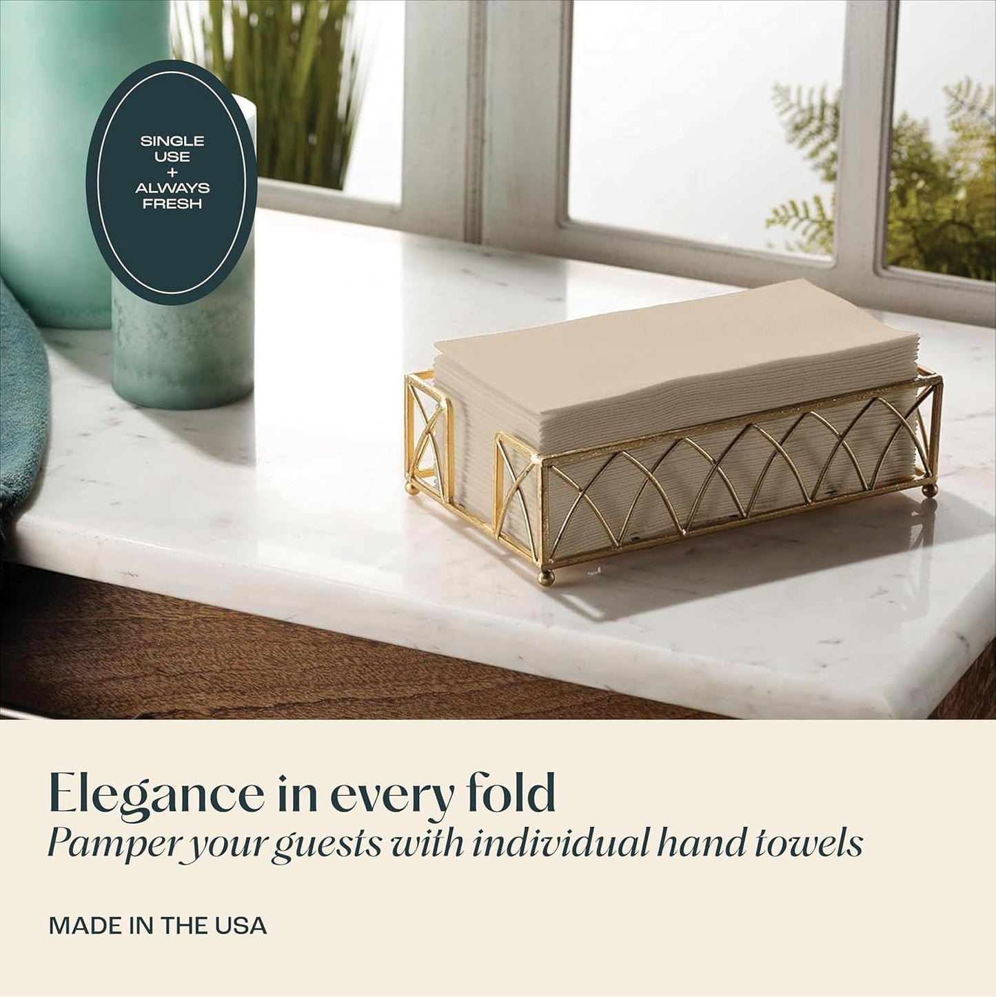 50-Pack Disposable Linen-Feel Green Napkins, 12" x 17" Cloth-Like Paper Dinner Napkins For Christmas, Wedding, Bathroom, Party Or Event