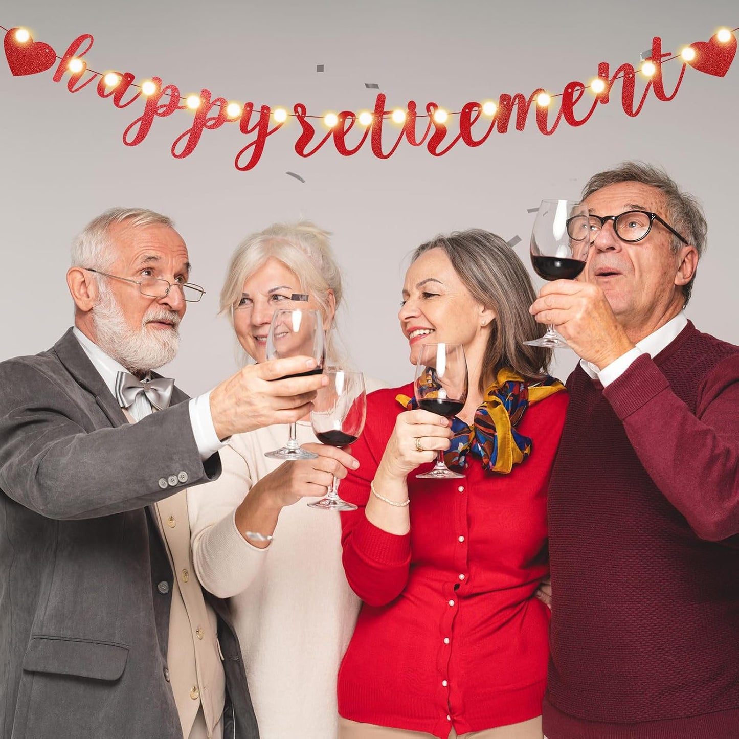 TaoBary 167 Pcs DIY Banner Kit Happy Birthday Glitter Banner Customizable Glitter Make Your Own Kit 162 Letters Symbols and Numbers 3 Rope for Birthday Halloween Wedding Christmas(Red)