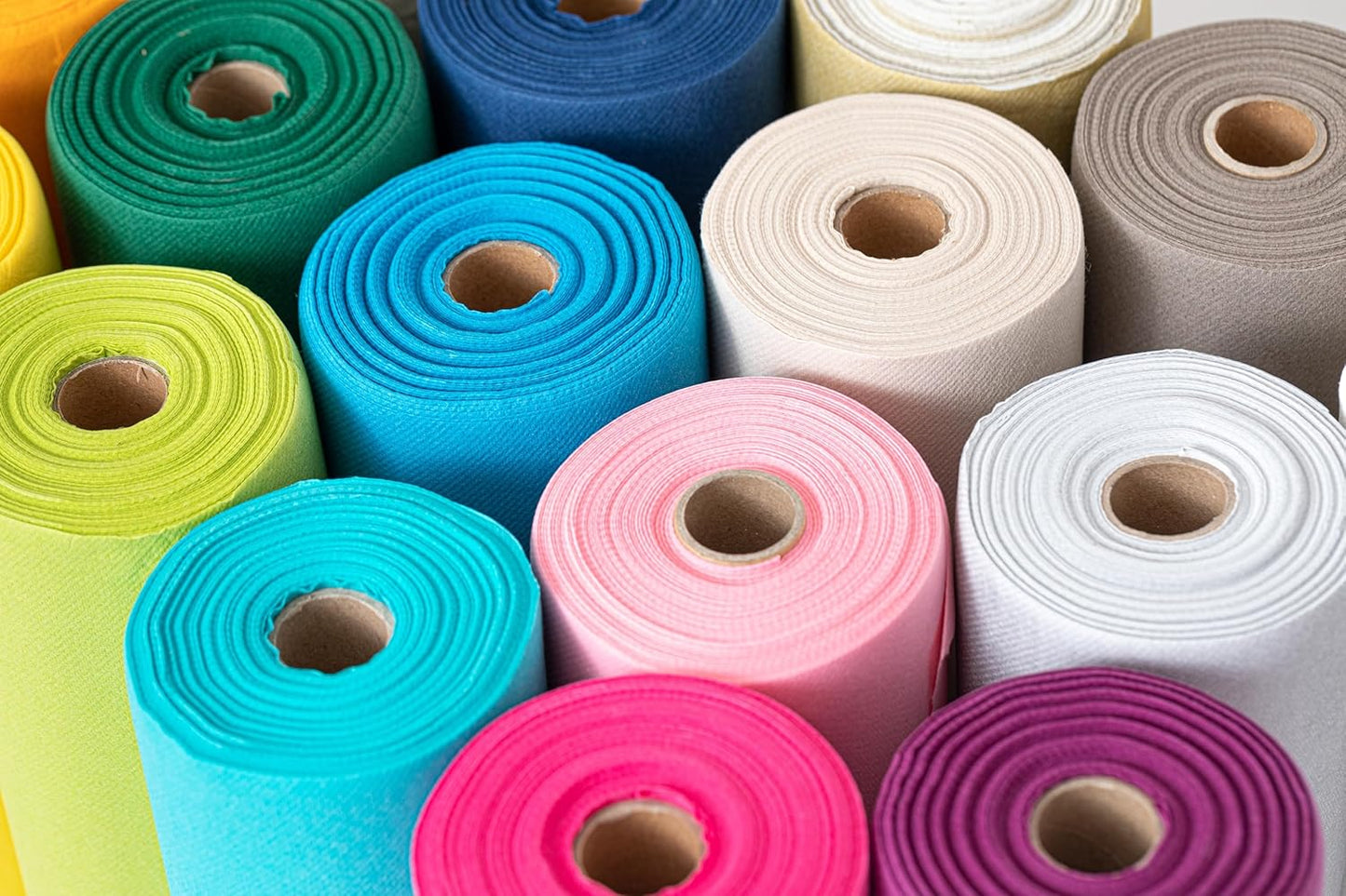 American Homestead Paper Table Runner Roll - 78 ft. Disposable Linen-Like Table Cover Roll - 20 Perforated Table Runners (16" x 48") for Parties, Weddings, and Events - Ivory