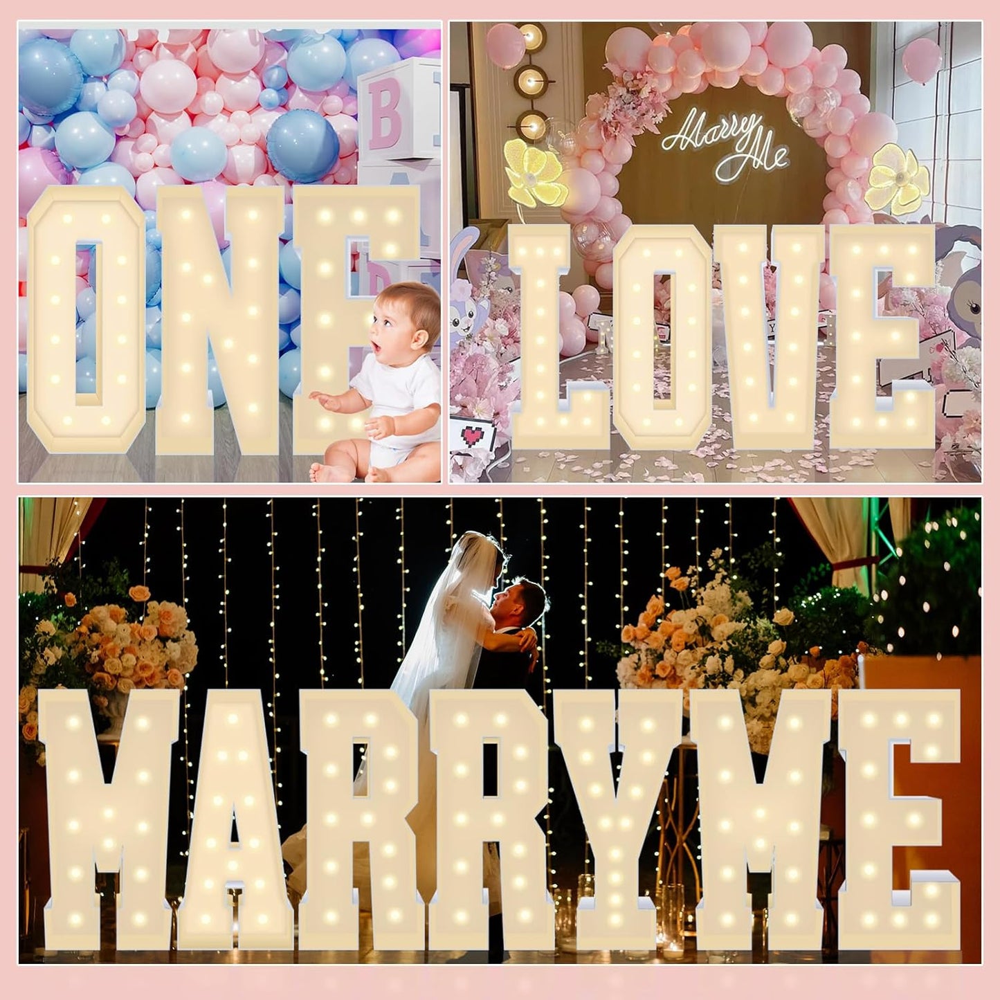 4FT Marquee Plastic Letters J - Light up Letters J Are Made from Corrugated Plastic Board - Quick Assembly Without Tools, Disassembled Components Can Be Used for Garage Sale Signs, Yard Sale Signs