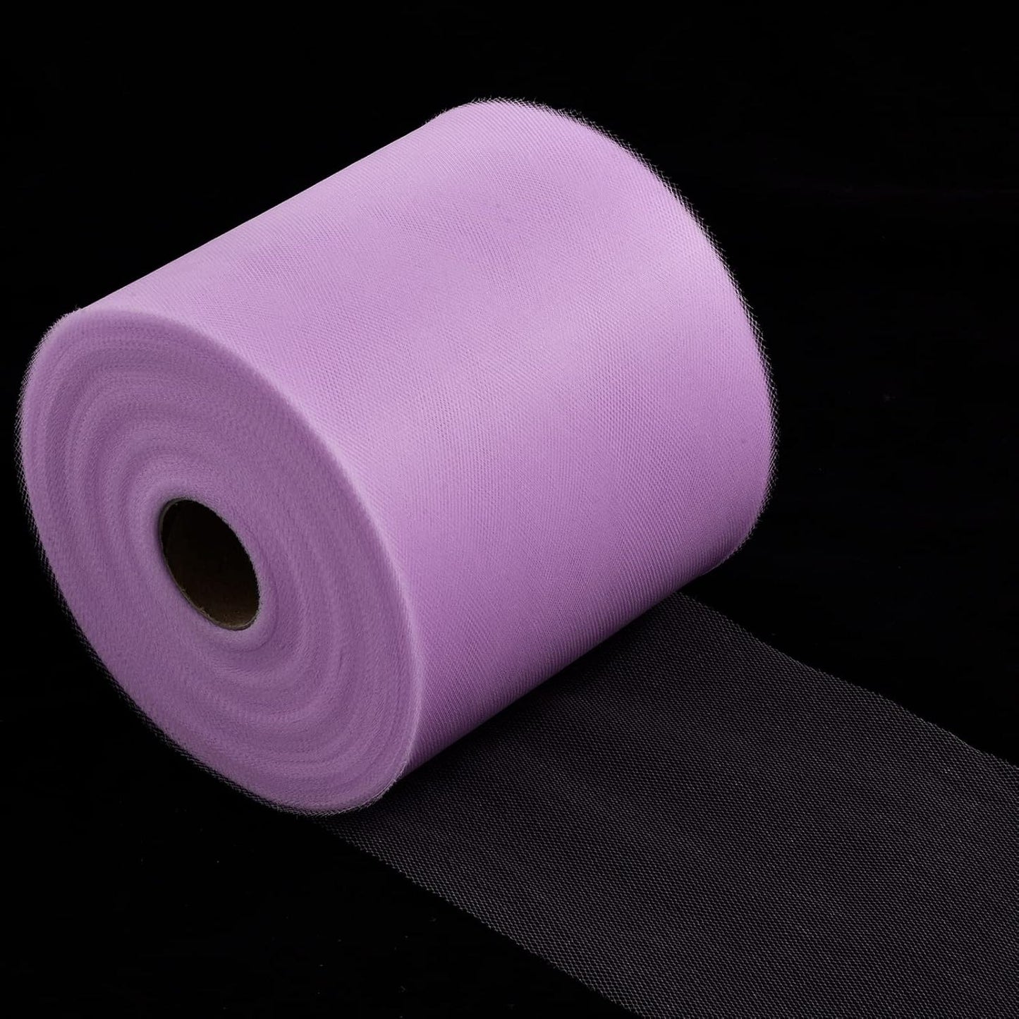 Tulle Fabric Roll, 6” by 200 Yards (600FT) Tulle Organza Fabric Spool for DIY Tutu Skirt Baby Shower Decor Wedding Backdrop Crafts Birthday Party Supplies(Lilac)