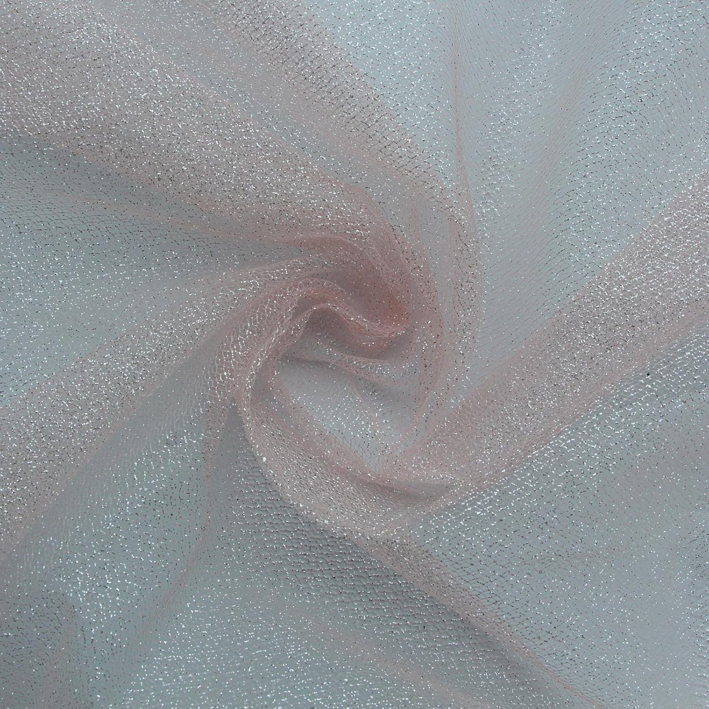 Glitter Tulle Fabric 56 Inch by 5.5 Yards Fabric Tulle Bolt for Wedding Christmas Decorations DIY White Tutu Baby Shower Table Skirt Ceiling Decor Birthday Party Craft Supplies-Dusty Rose Pink