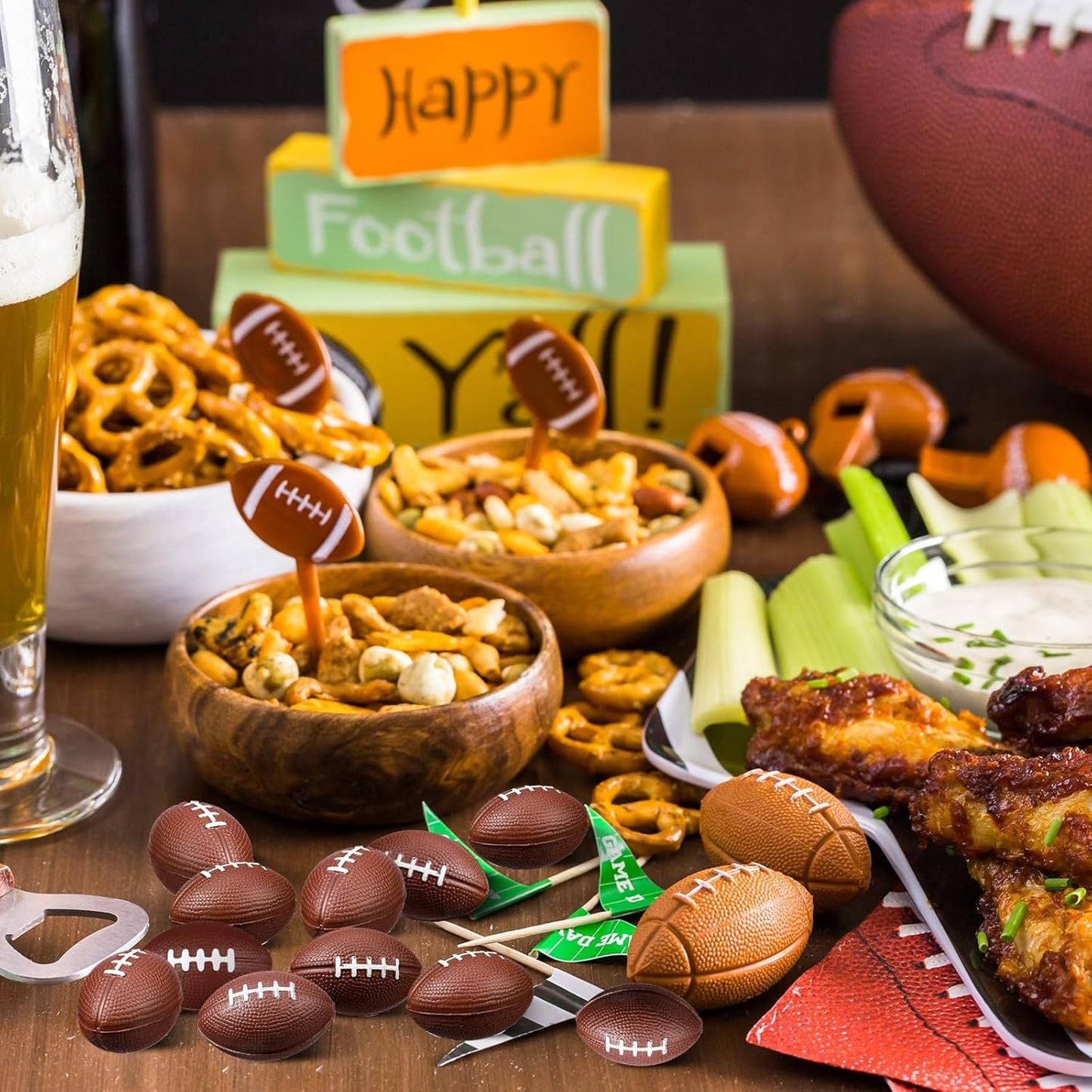 Jerify 250 Pack Mini Footballs Stress Balls Bulk 1.4 Inch Small Soft Foam Sports Balls Fidget Toys for Adults Goodie Bag Stuffers for Birthday Sports Carnival Party Favors(Dark Brown,1.46 x 0.98 Inch)