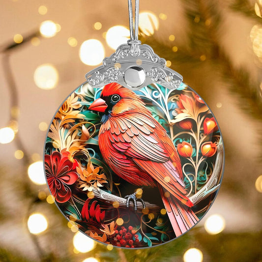 Christmas Ornament 2025, Tree Decoration 4 Inch Acrylic Hanging Art, Holiday Display, Car Interior Decor, Flappy Bird Scene for Party, Christmas Ornaments, Ornaments for Tree