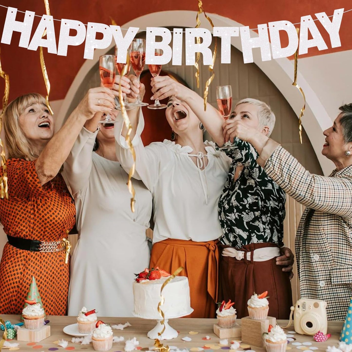 BEISHIDA 116 PCS Glitter Color White DIY Letter Banner Kit Make Your Own Banner，Including 111 Letters and Numbers 3 Rope and 3 Threading Device,Customized for Birthday Graduation Wedding Party Decor