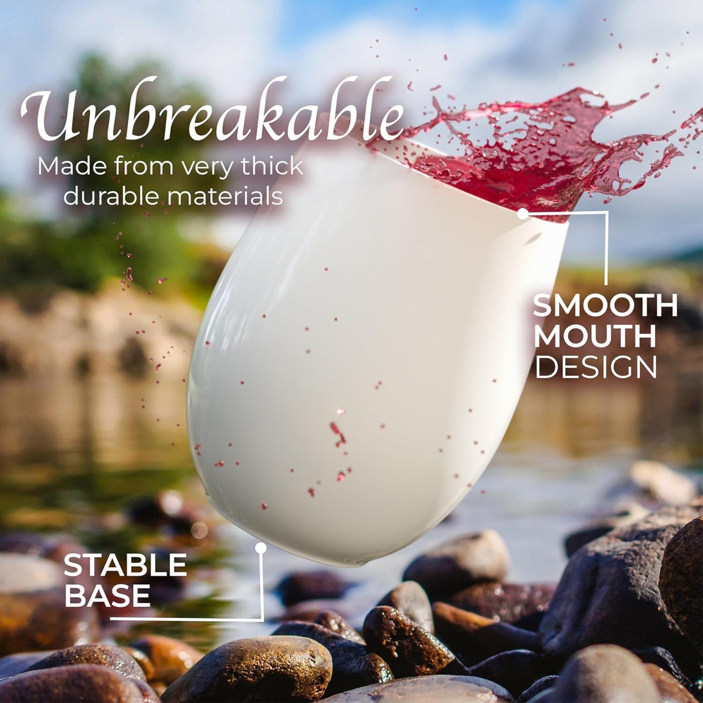 Exquisite 24 Pcs Unbreakable Stemless Plastic Wine Glasses Disposable Wine Glasses Stemless 12 Oz White Plastic Cocktail Cups White Party Cups Disposable Cocktail Glass Weddings & Events