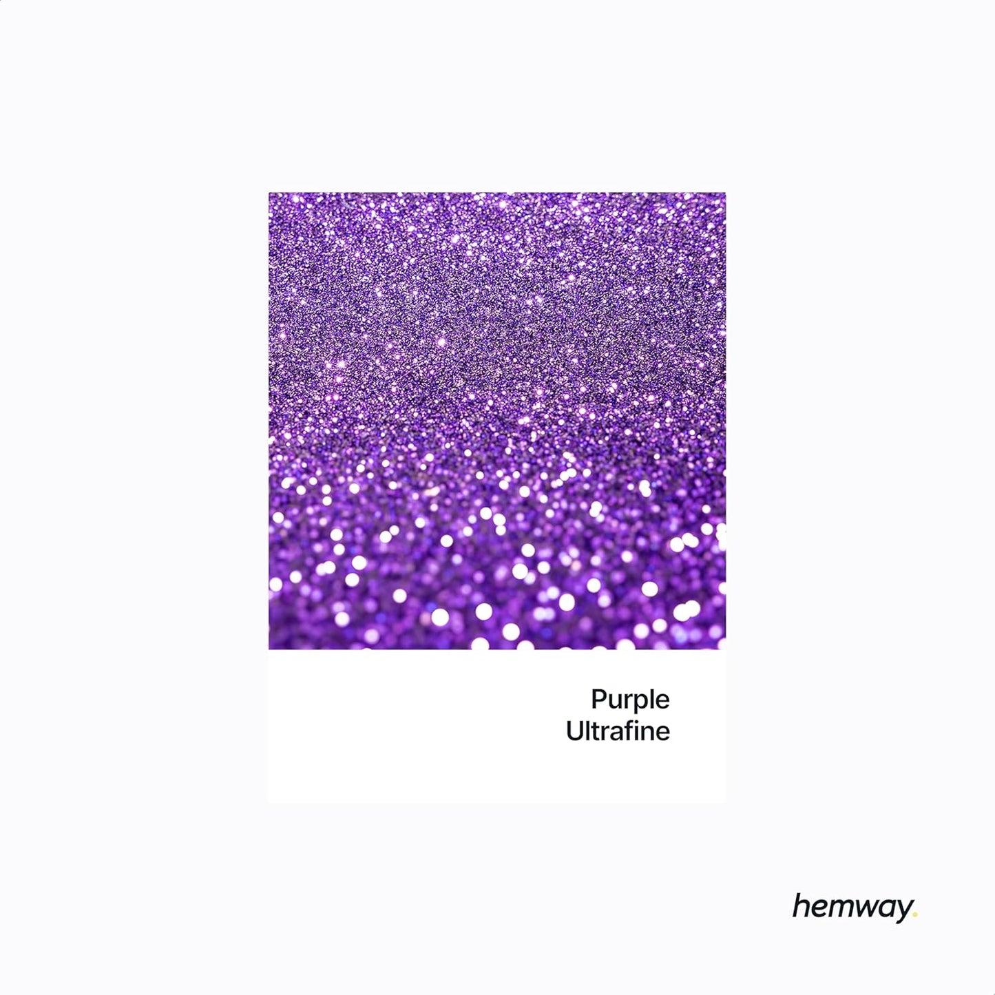 Hemway Eco Friendly Biodegradable Glitter 100g / 3.5oz Bio Cosmetic Safe Sparkle Vegan for Face, Eyeshadow, Body, Hair, Nail and Festival Makeup, Craft - Ultrafine (1/128" 0.008" 0.2mm) - Purple