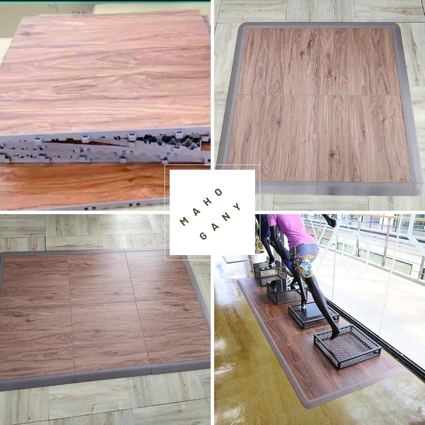 Dance Floor Tiles, Interlocking Dance Floor Tiles for Ballet, Tap, Jazz, and Irish Dance | Portable Dance Floor Tiles for Indoor Dance Flooring