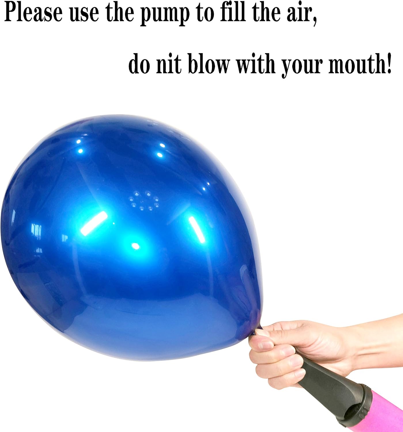 Metallic blue balloons 50 pcs 12 inches Royal blue balloons double layer blue balloons are more durable suitable for wedding, birthday party balloon decorations