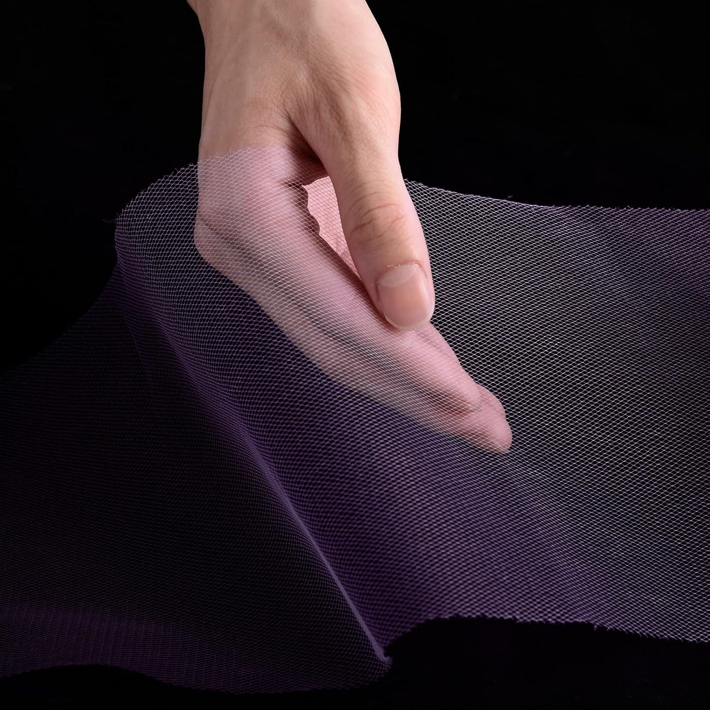 Tulle Fabric Roll, 6” by 200 Yards (600FT) Tulle Organza Fabric Spool for DIY Tutu Skirt Baby Shower Decor Wedding Backdrop Crafts Birthday Party Supplies(Lilac)