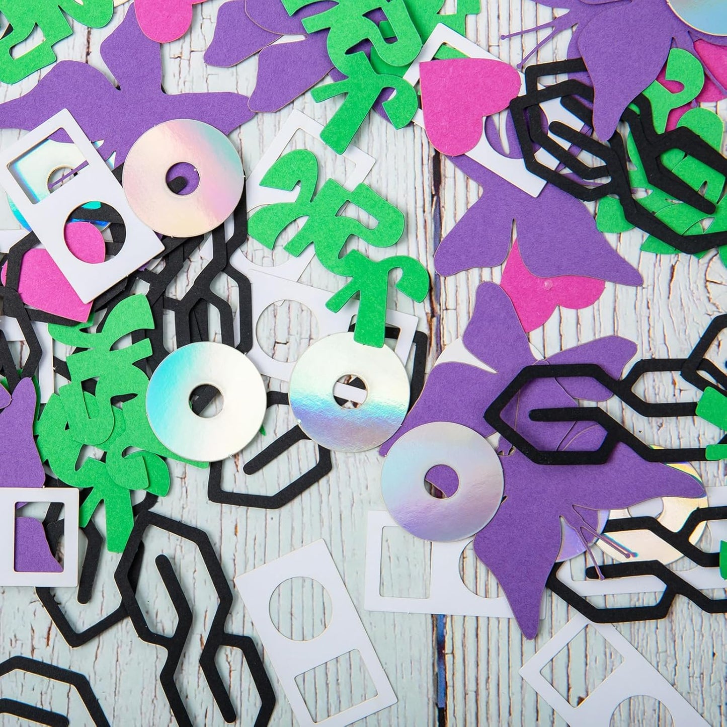 200 Pcs Y2K Party Confetti - Y2K Bachelorette Party Decorations - 2000s Theme - 90s Party Decorations - Y2K Party favors - Table Decor - 90s Cd Paper confetti - Birthday Party Supplies